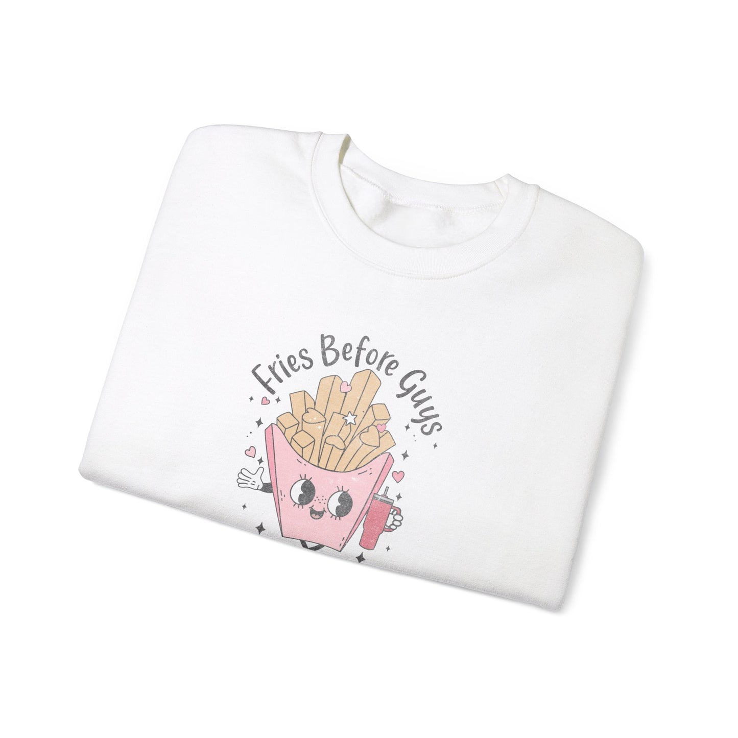 Fries Before Guys, Unisex Heavy Blend™ Crewneck Sweatshirt
