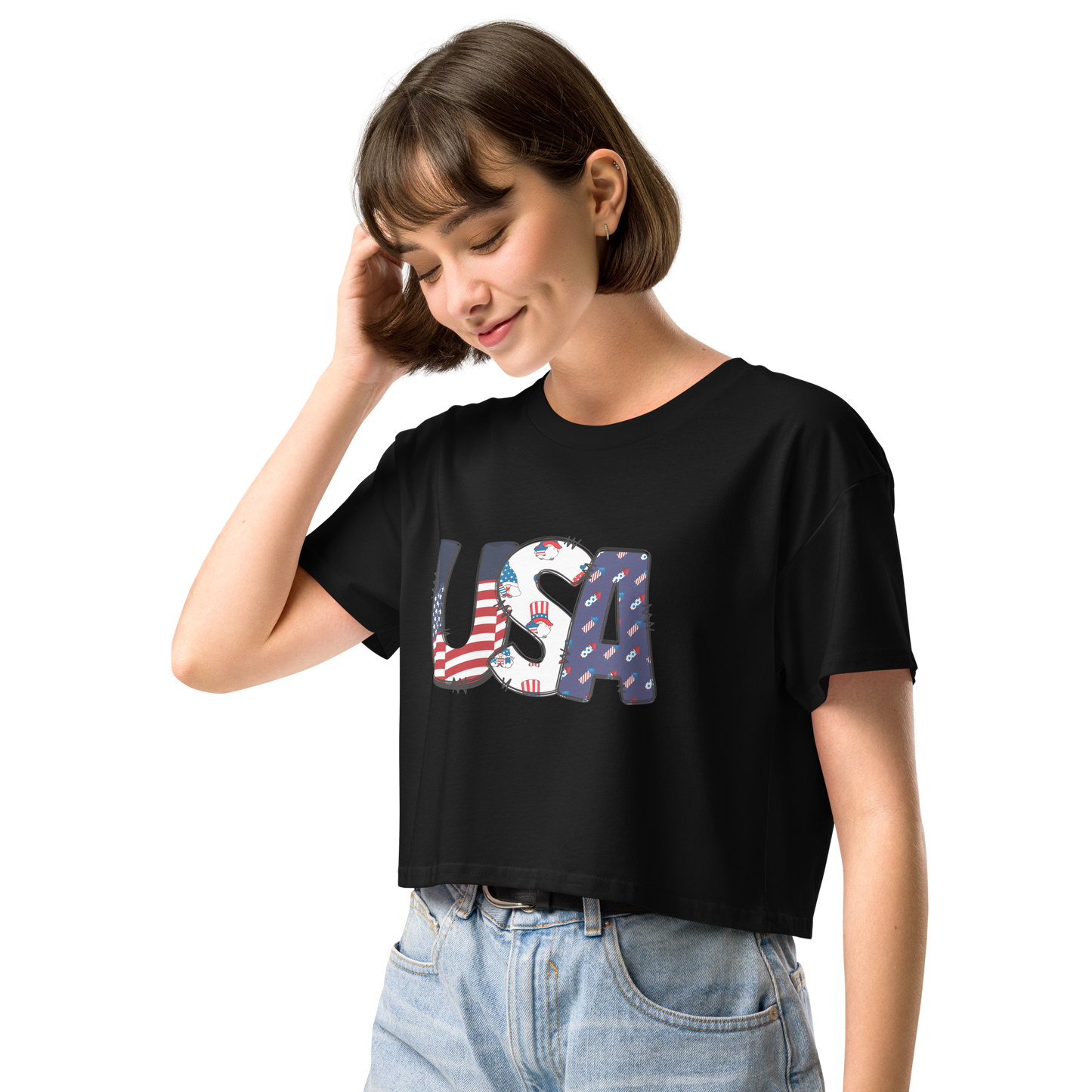 USA Women’s crop top