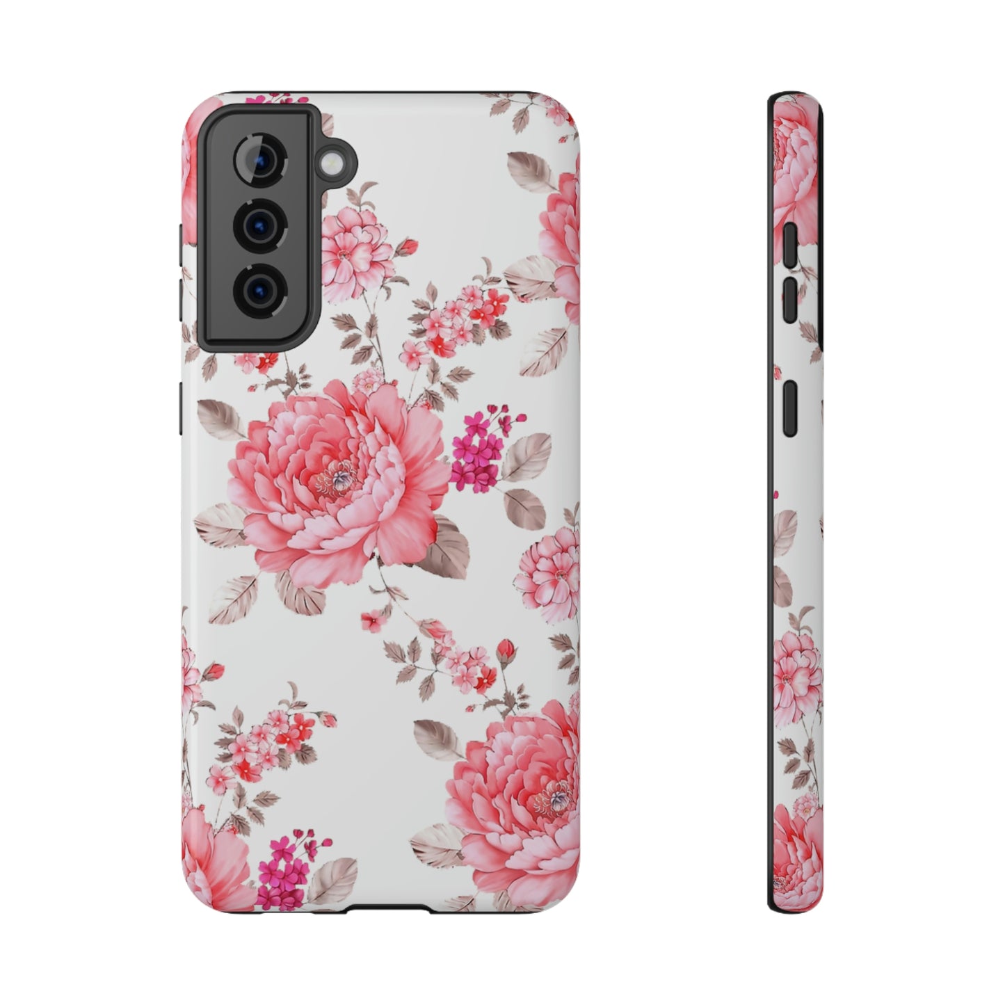 Pink Rose Impact-Resistant Cases