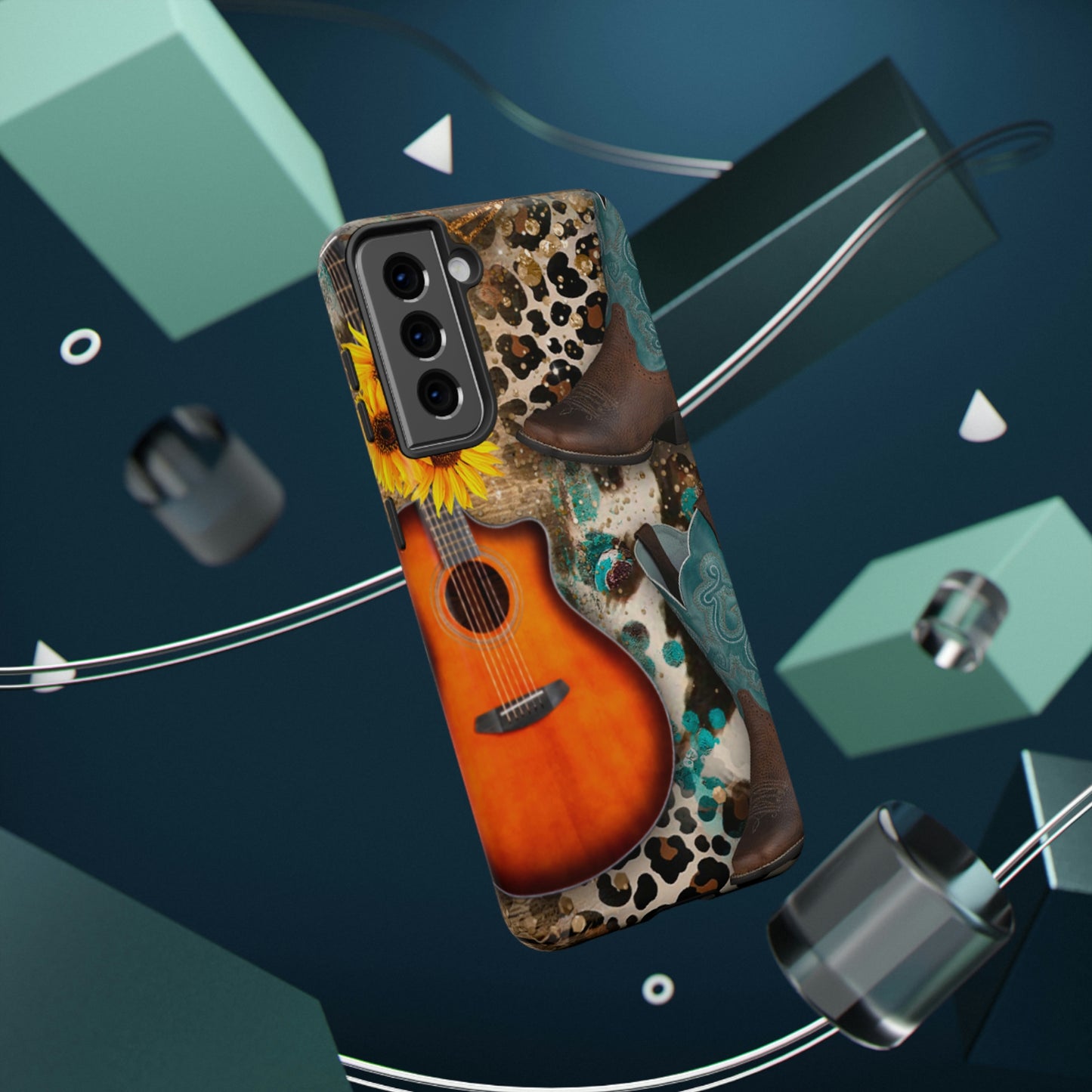 Country Music Print Impact-Resistant Cases