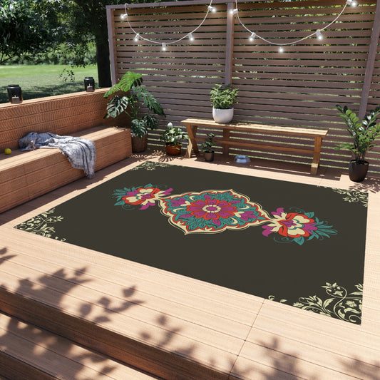 Mandela Print Outdoor Rug