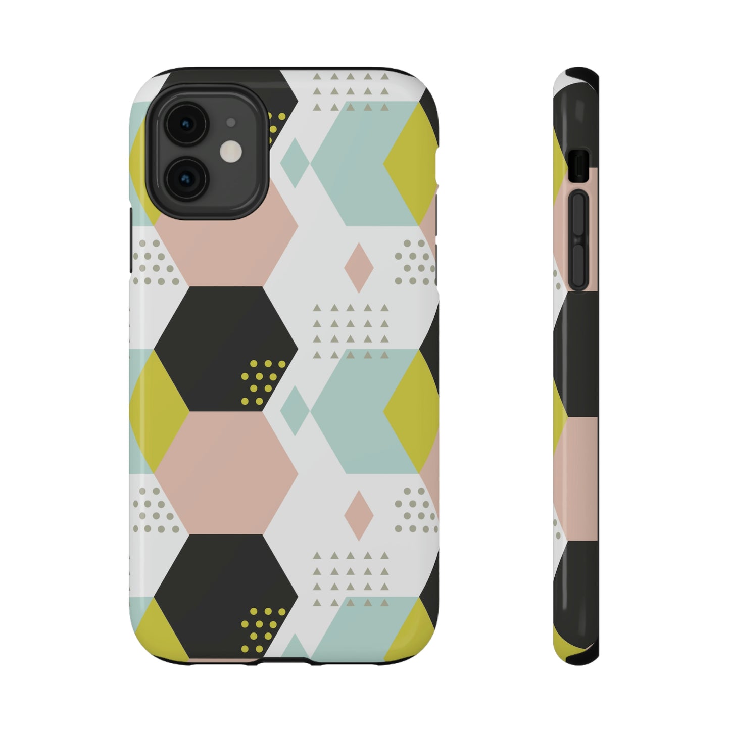 Geometrical Print Impact-Resistant Cases