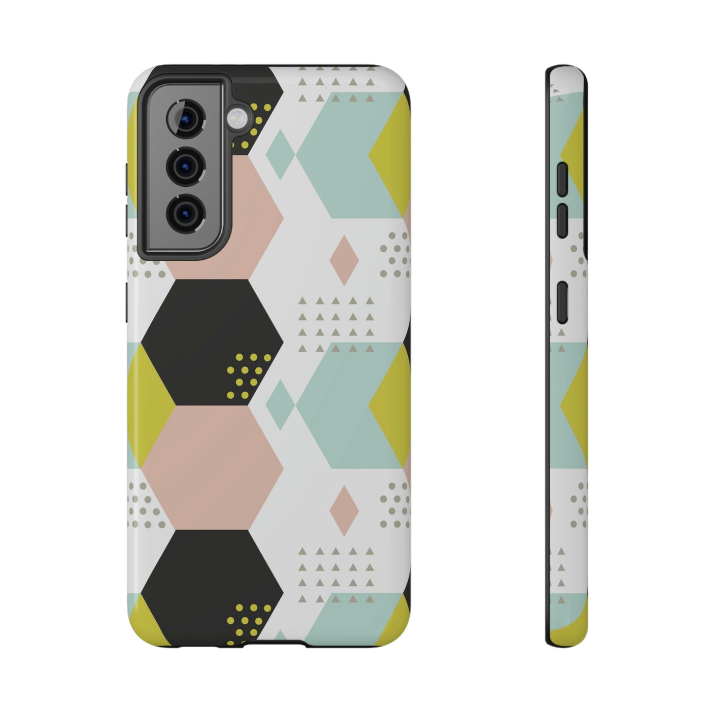 Geometrical Print Impact-Resistant Cases