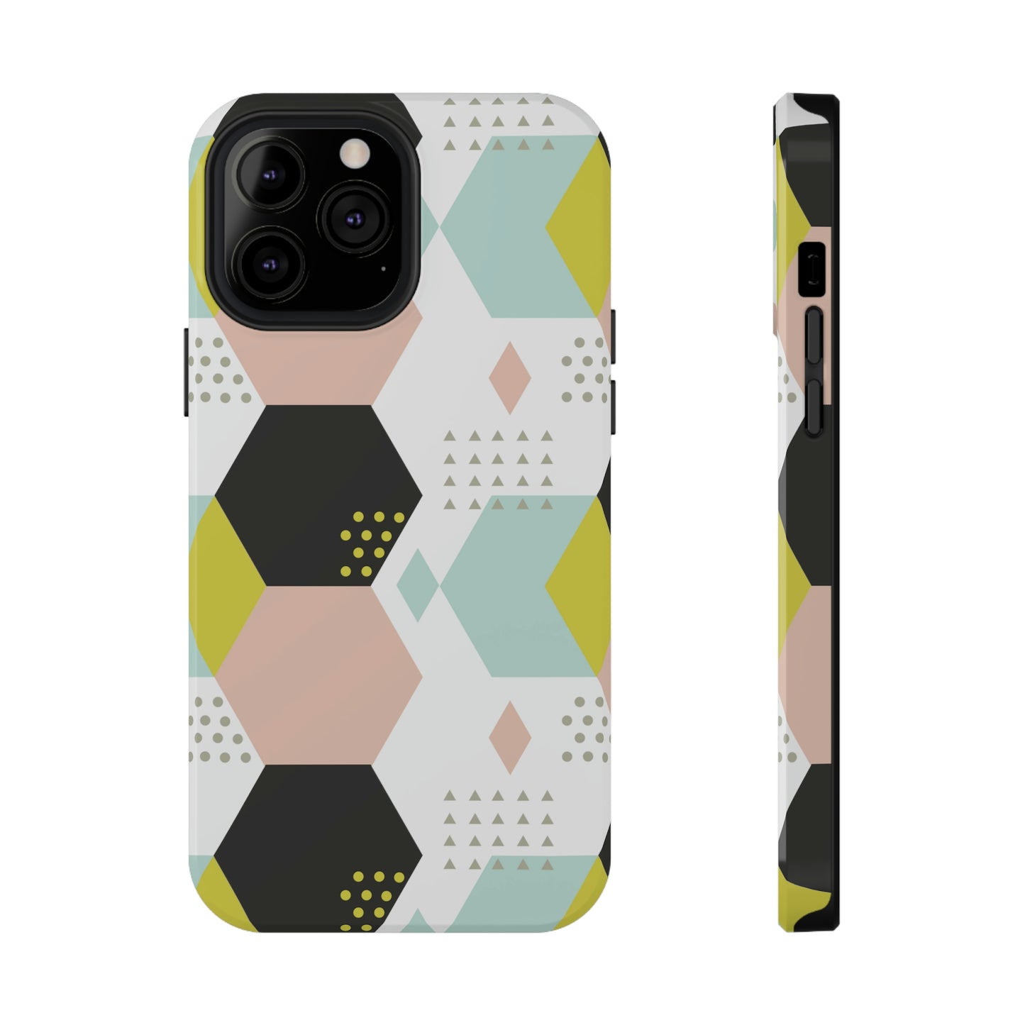 Geometrical Print Impact-Resistant Cases