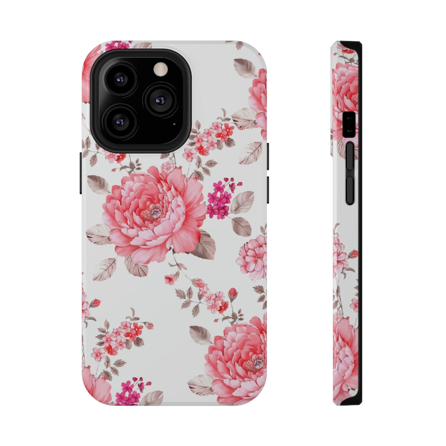 Pink Rose Impact-Resistant Cases