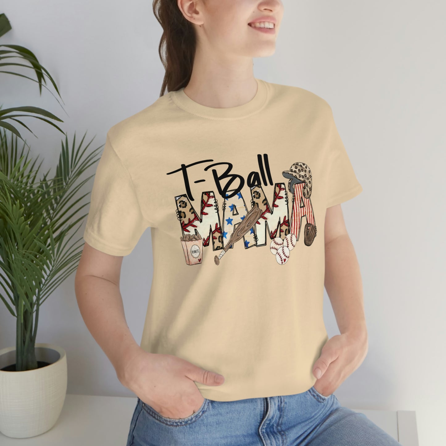 T-Ball Mama Unisex Jersey Short Sleeve Tee