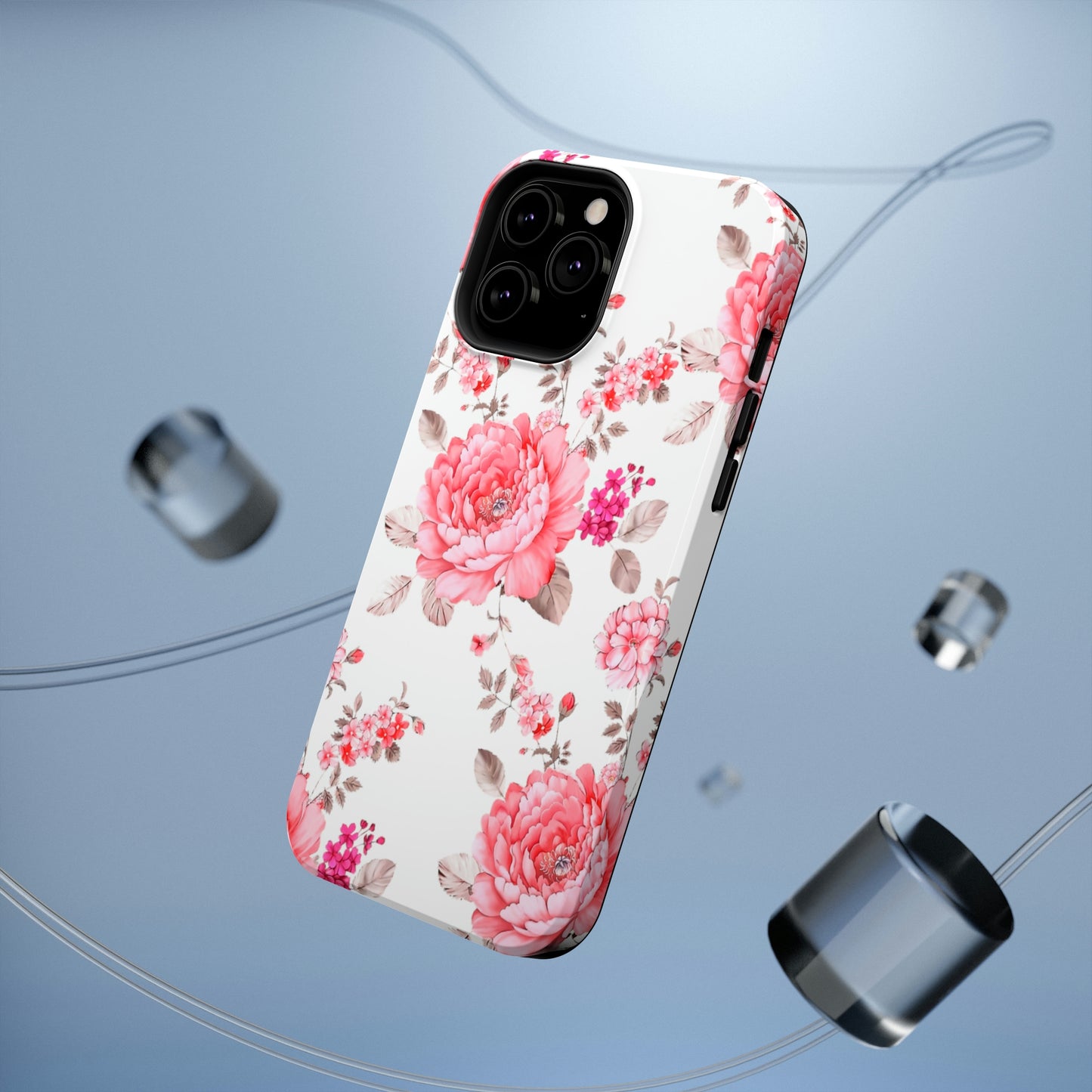 Pink Rose Impact-Resistant Cases