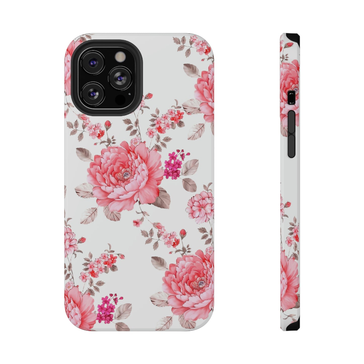 Pink Rose Impact-Resistant Cases