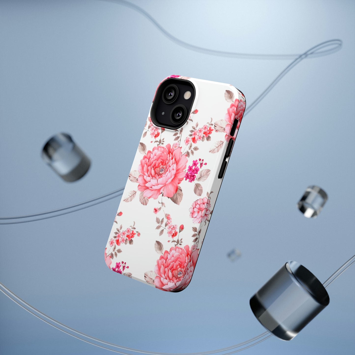Pink Rose Impact-Resistant Cases
