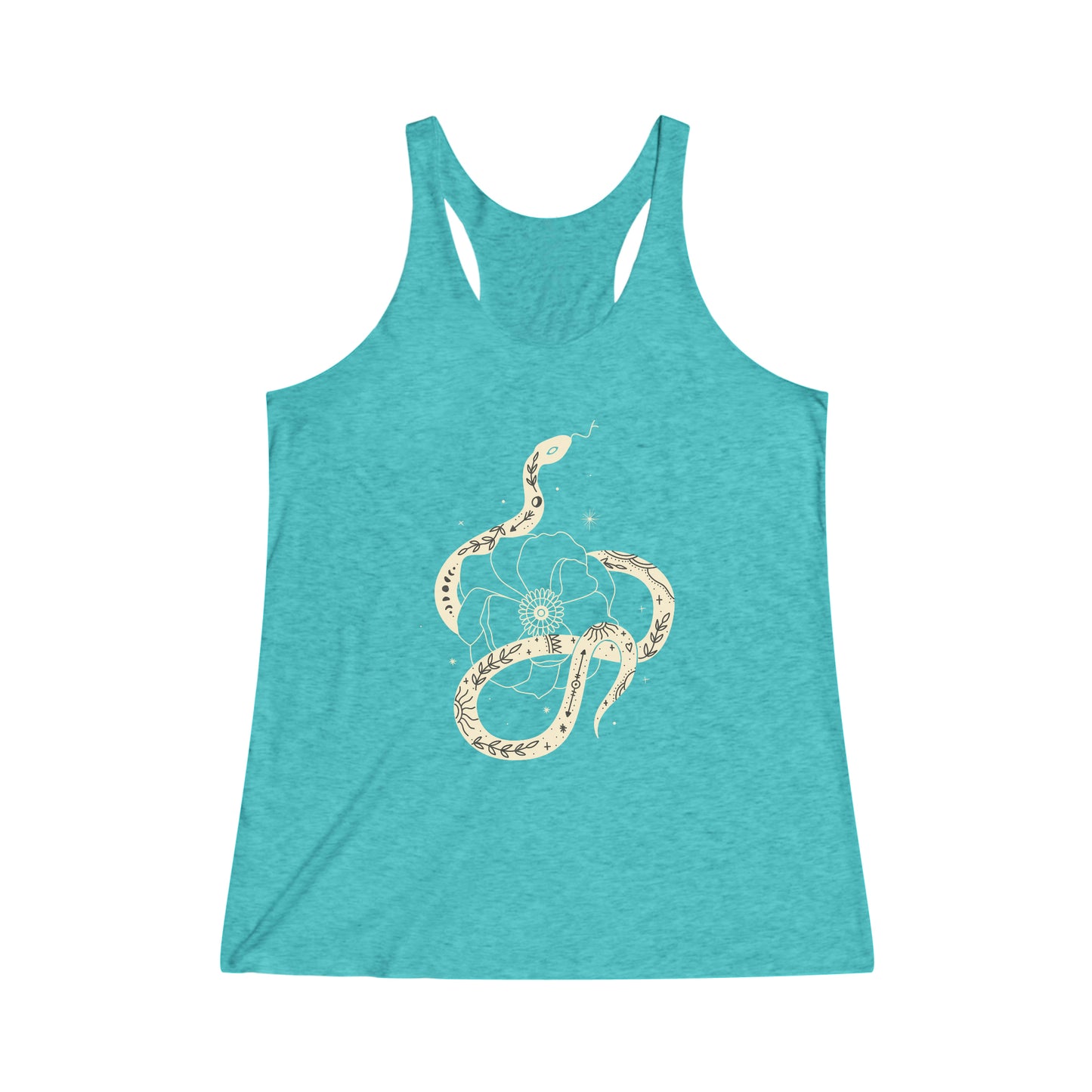 Mystical Snake Women's Tri-Blend Racerback Tank