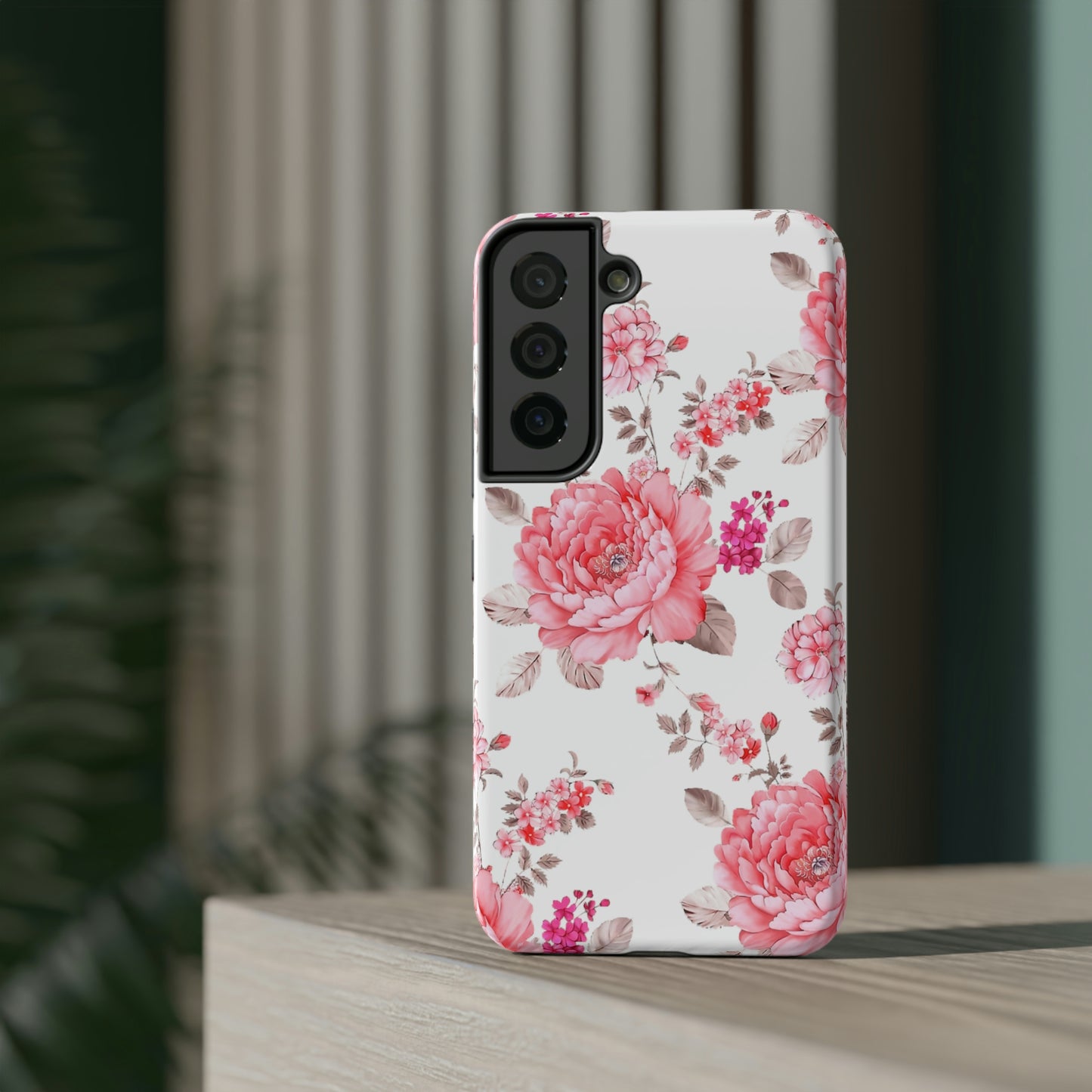 Pink Rose Impact-Resistant Cases