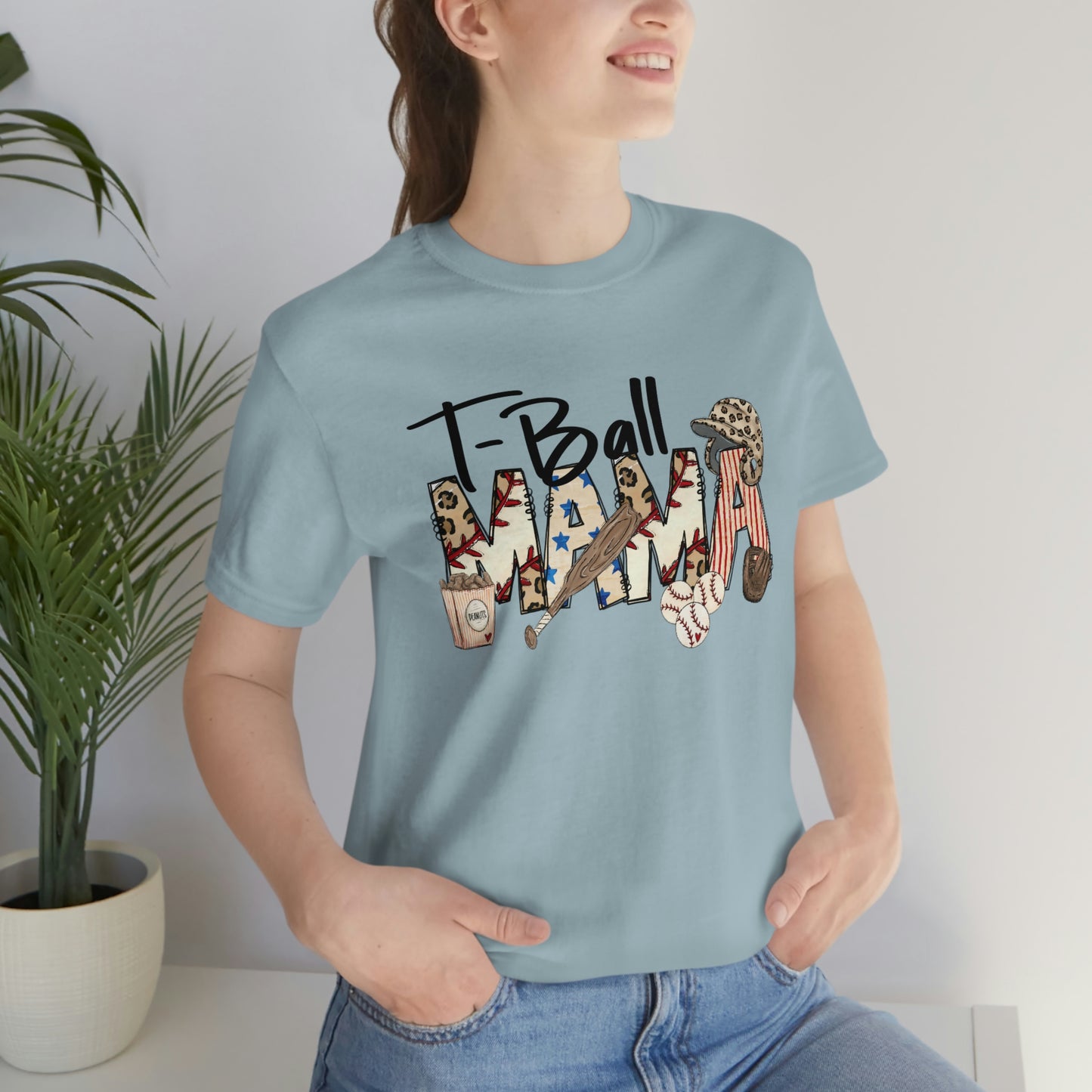 T-Ball Mama Unisex Jersey Short Sleeve Tee