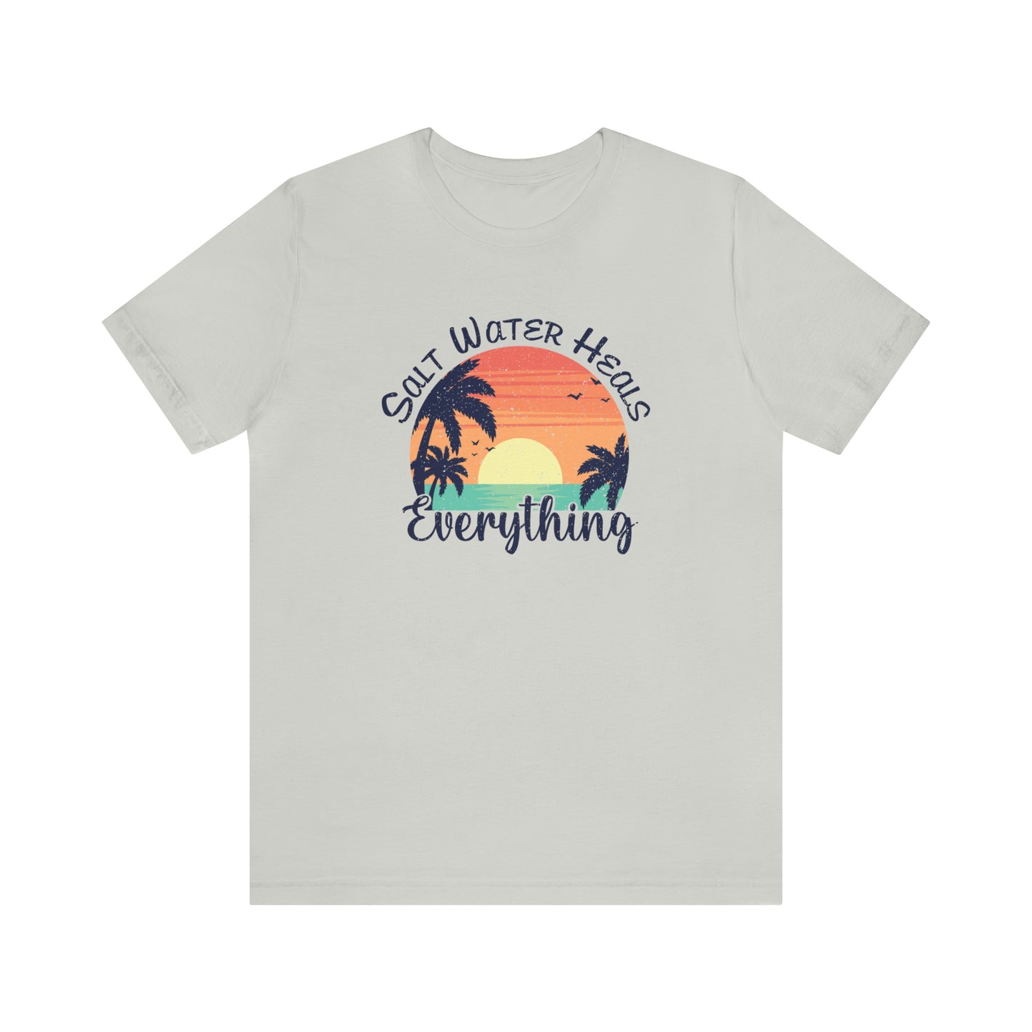 Saltwater Heals Everything Print Jersey Short Sleeve Tee
