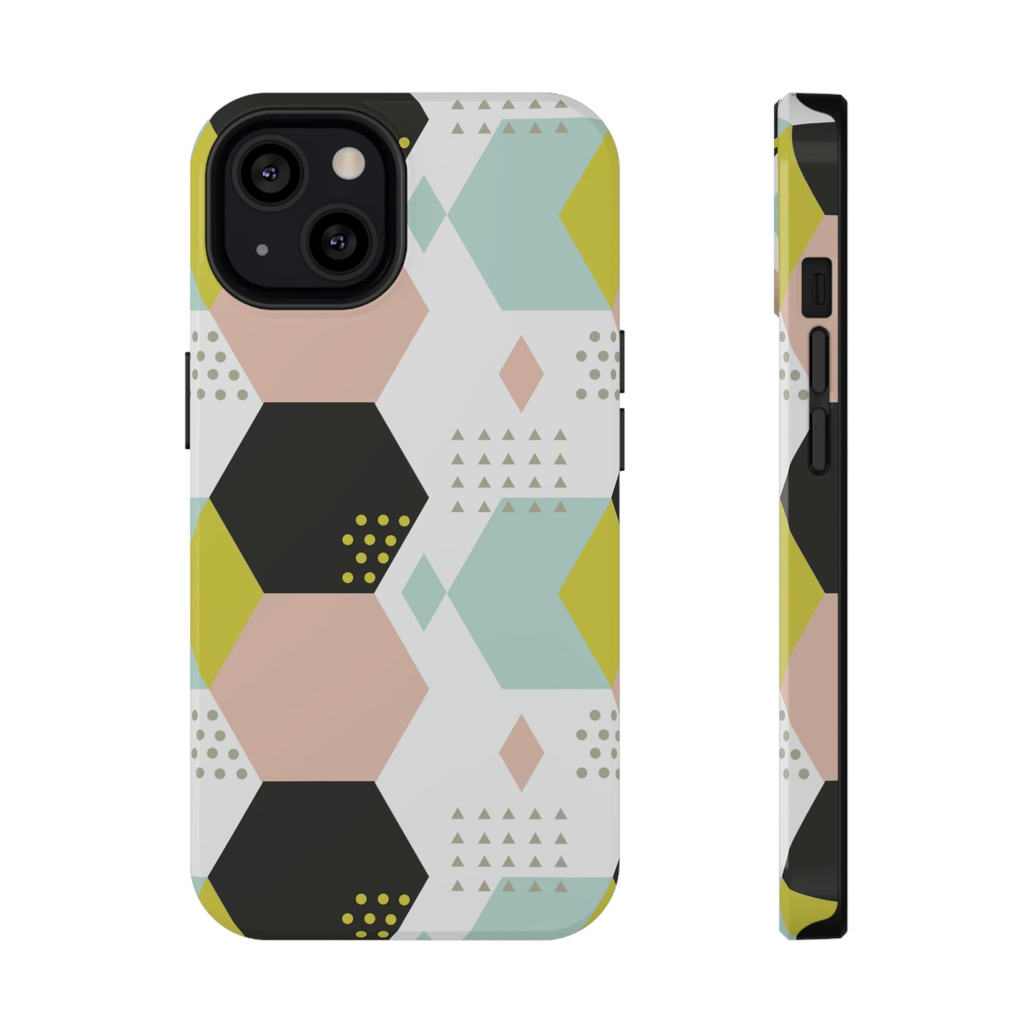 Geometrical Print Impact-Resistant Cases