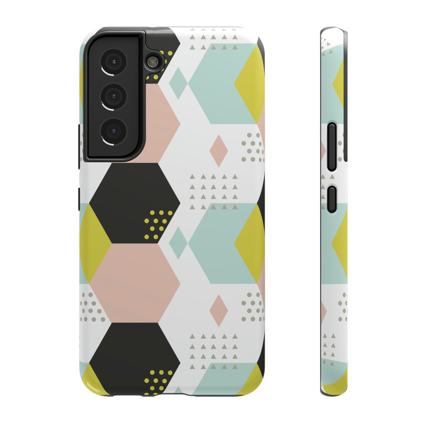 Geometrical Print Impact-Resistant Cases