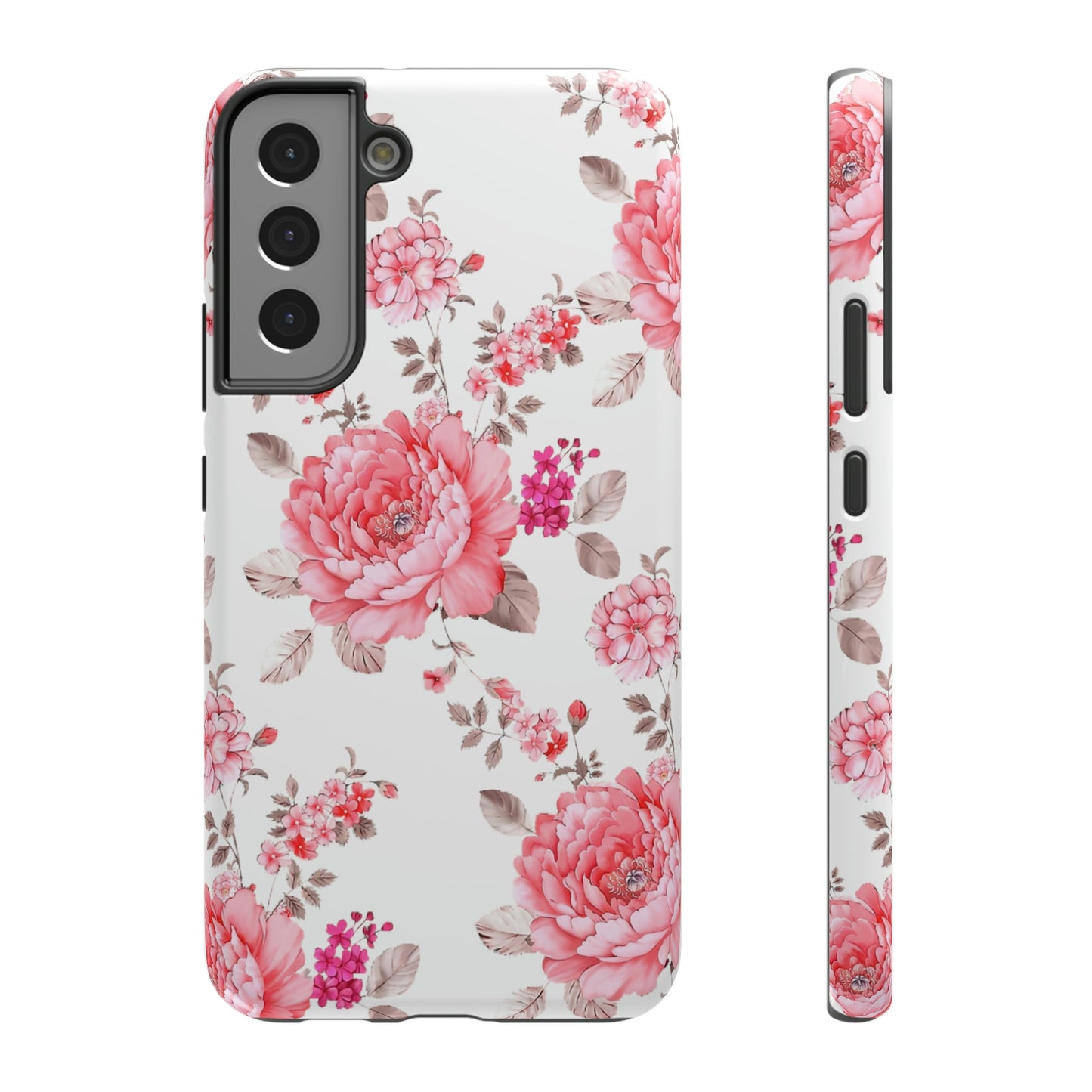 Pink Rose Impact-Resistant Cases