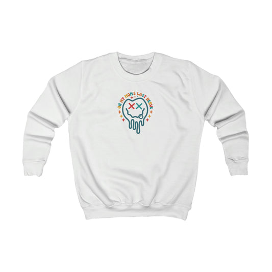 On My Mom’s Last Nerve Print, Kids Youth Sweatshirt
