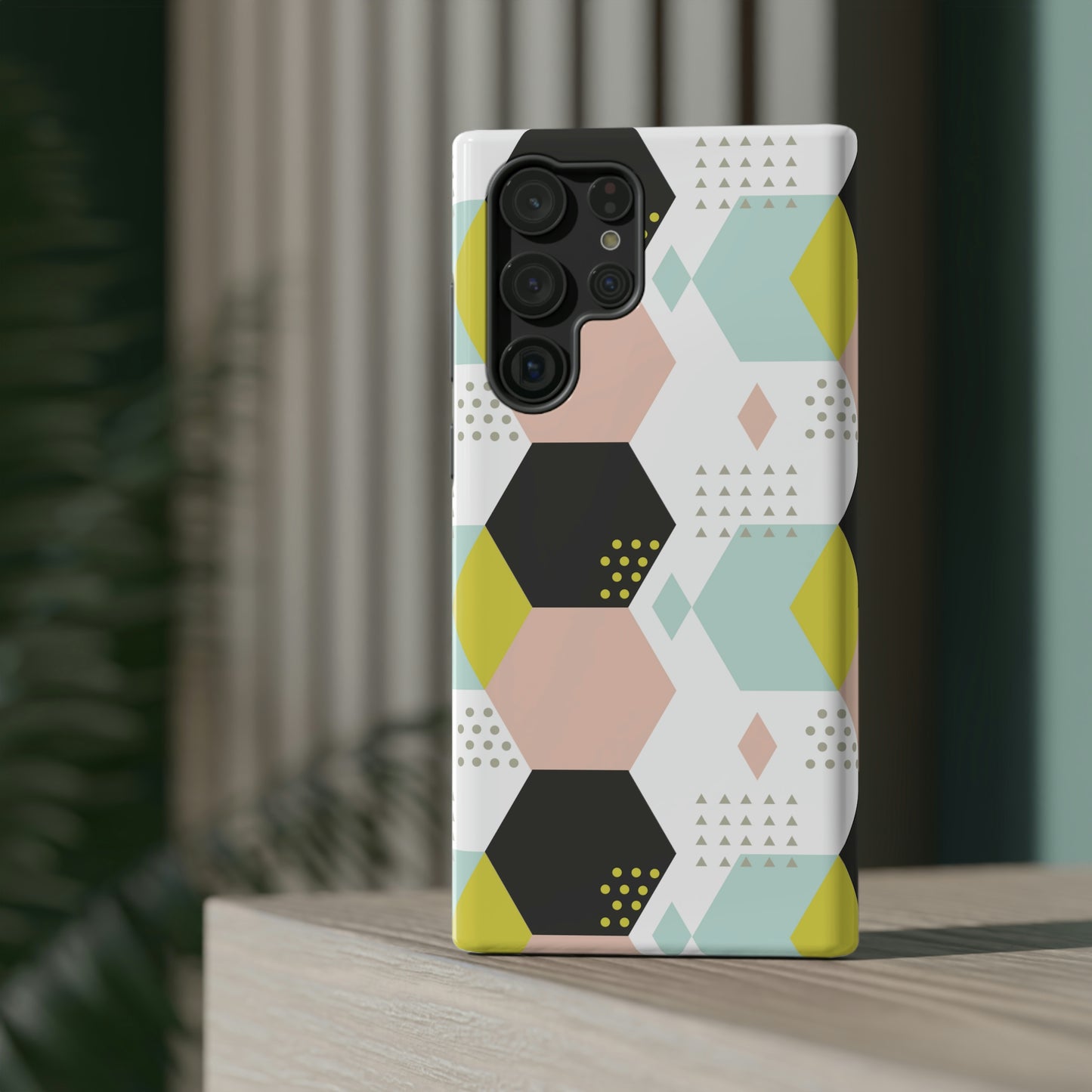 Geometrical Print Impact-Resistant Cases