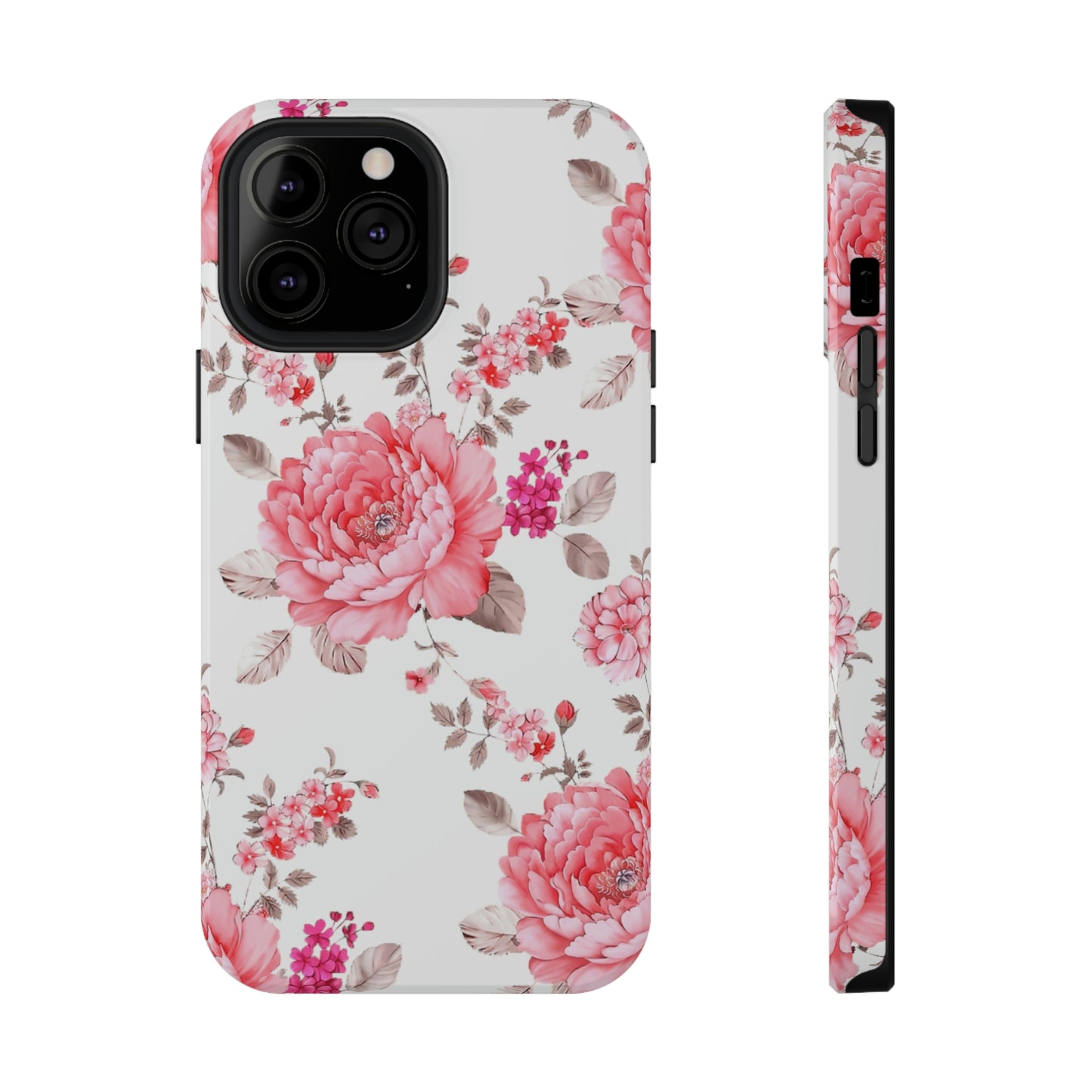 Pink Rose Impact-Resistant Cases