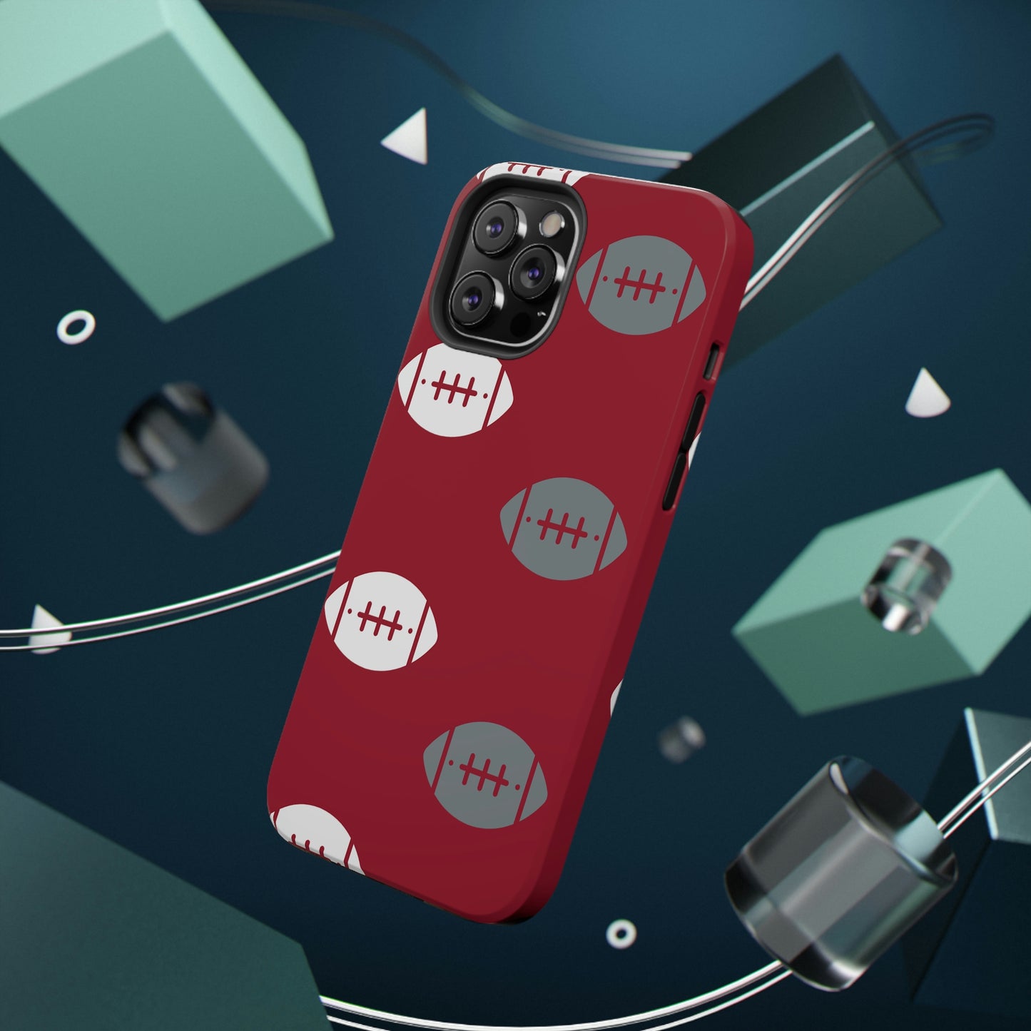 Football Print Impact-Resistant Cases