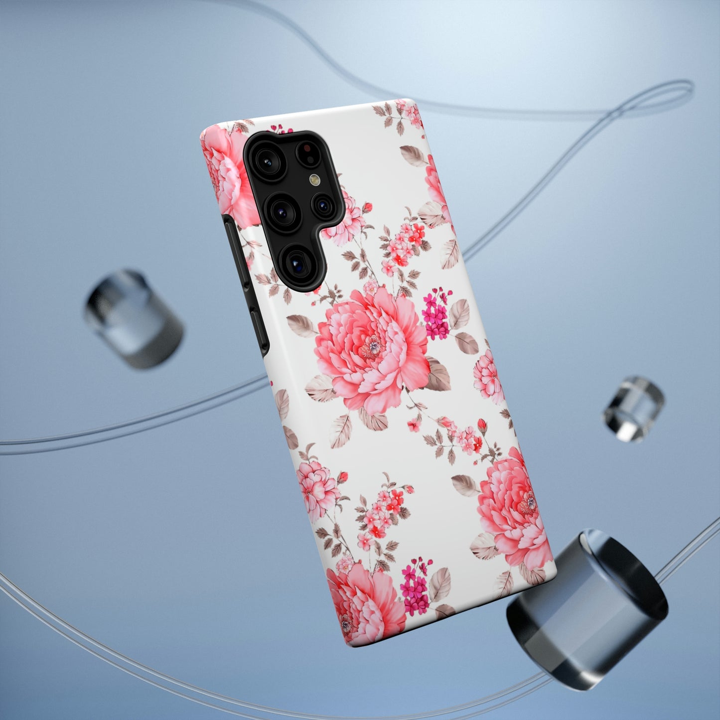 Pink Rose Impact-Resistant Cases