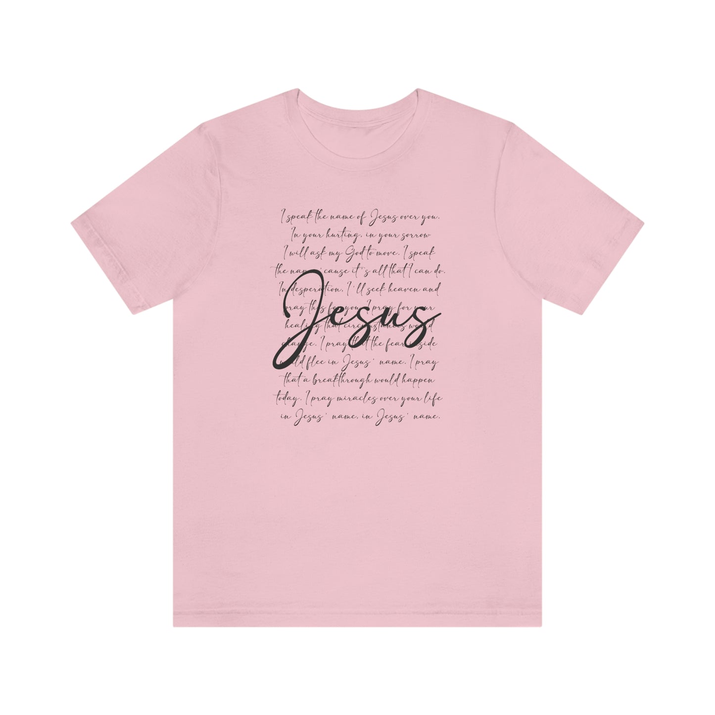 Speak The Word Of Jesus Print Jersey Short Sleeve Tee