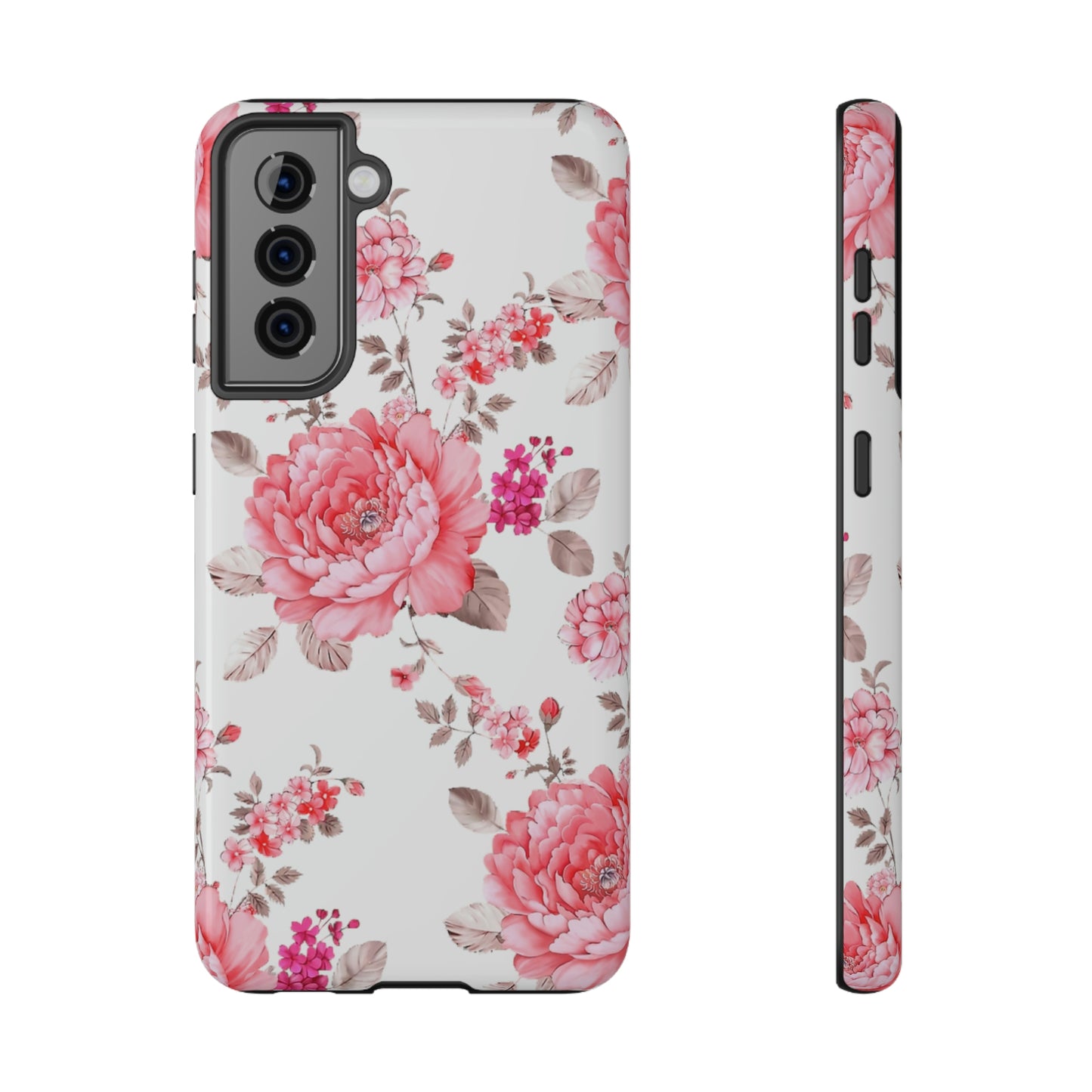Pink Rose Impact-Resistant Cases