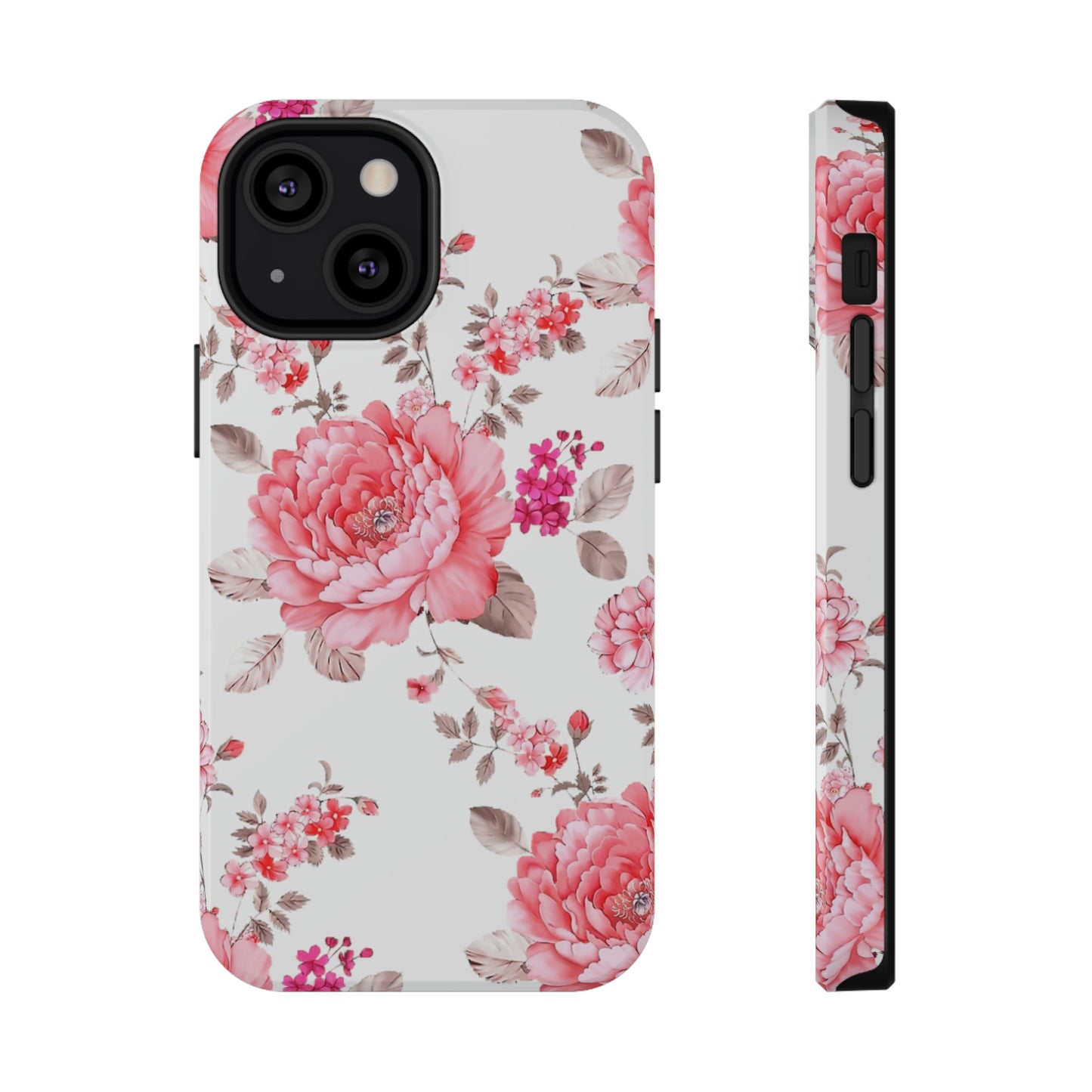 Pink Rose Impact-Resistant Cases