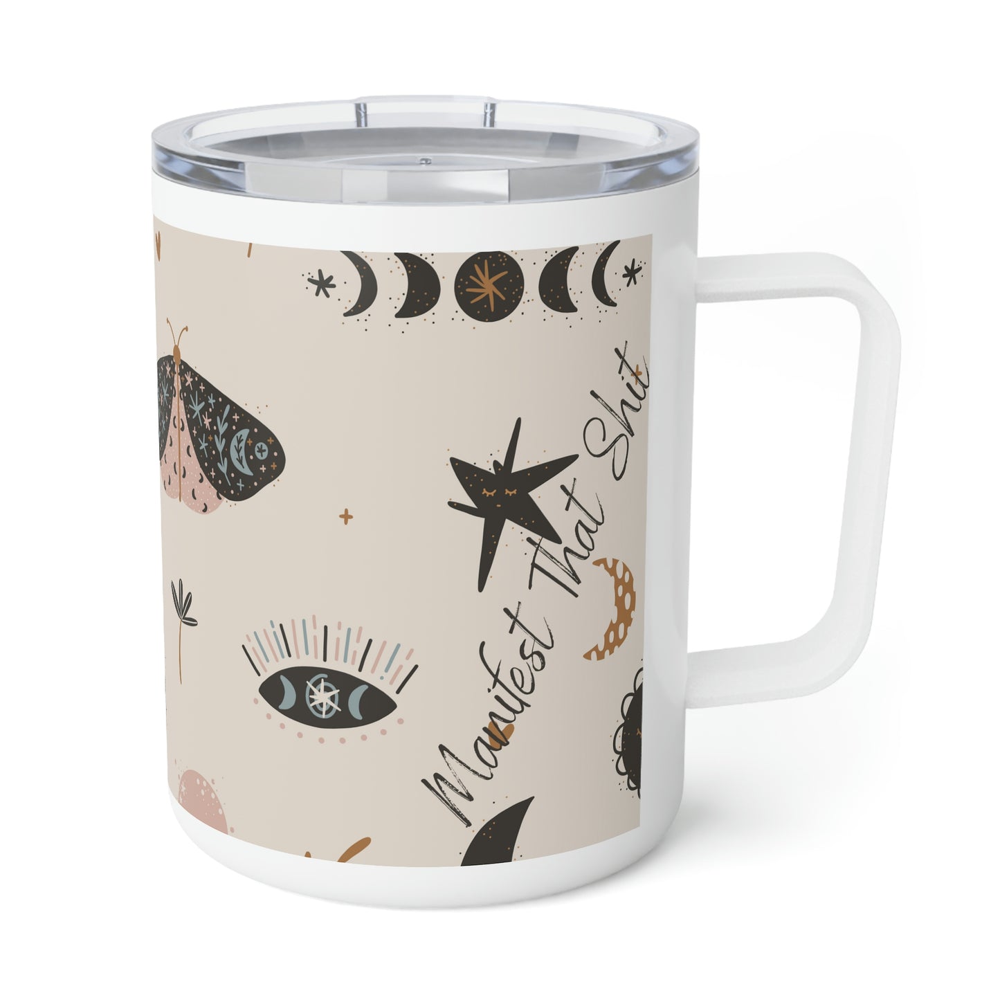 Manifest That Shit Insulated Coffee Mug, 10oz
