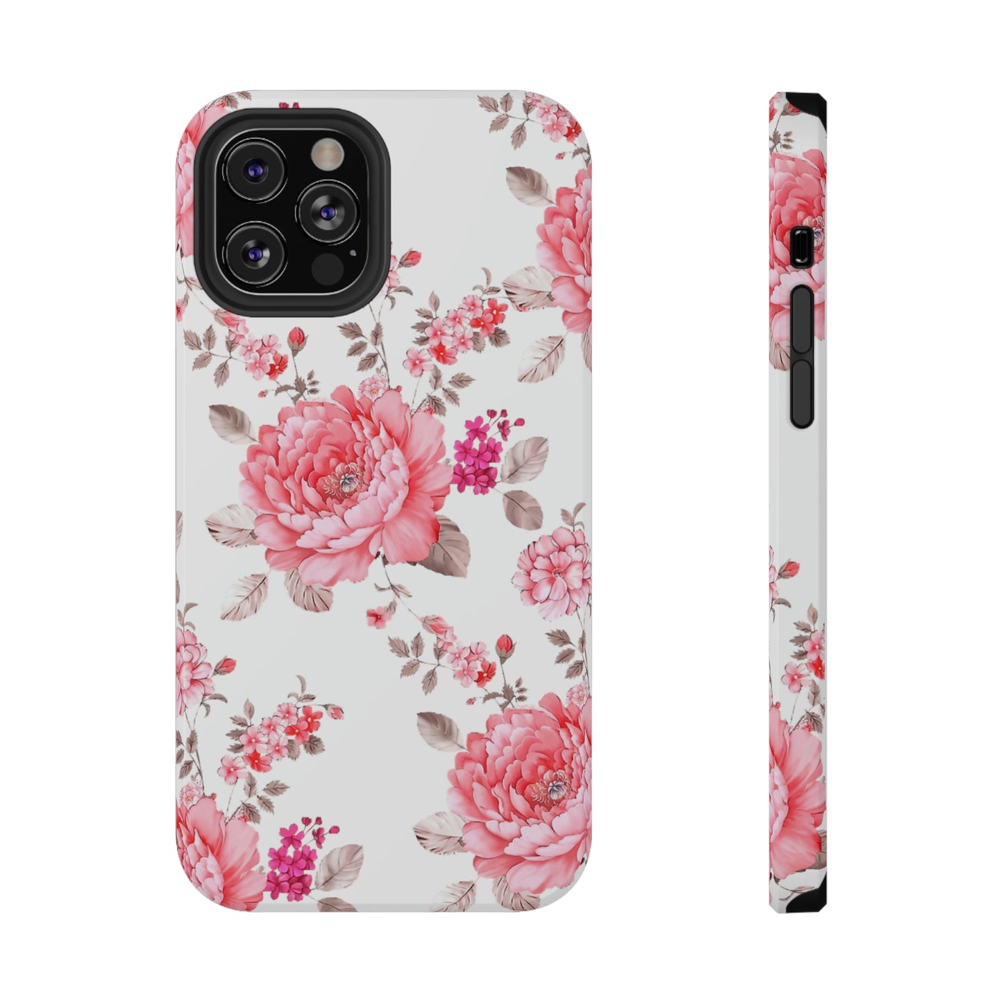 Pink Rose Impact-Resistant Cases