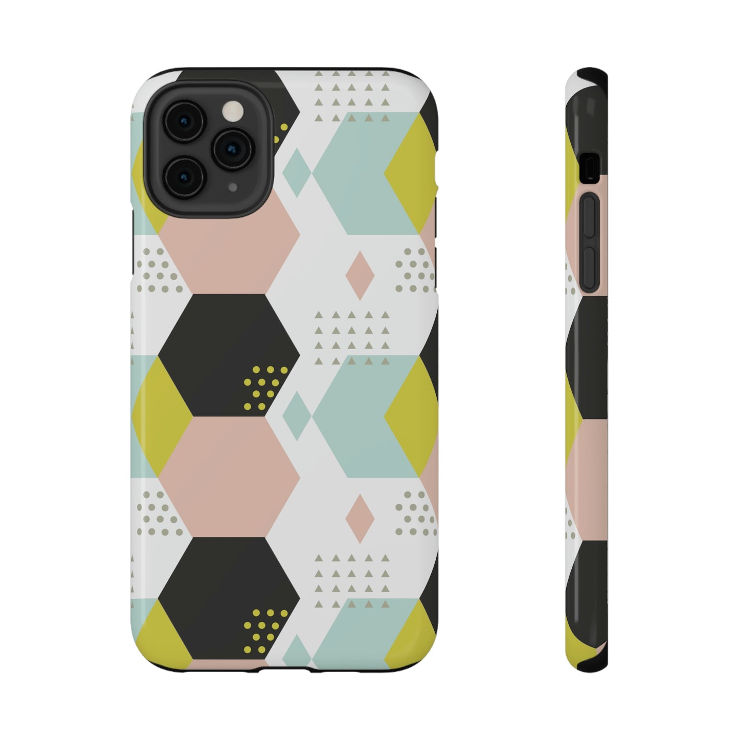 Geometrical Print Impact-Resistant Cases