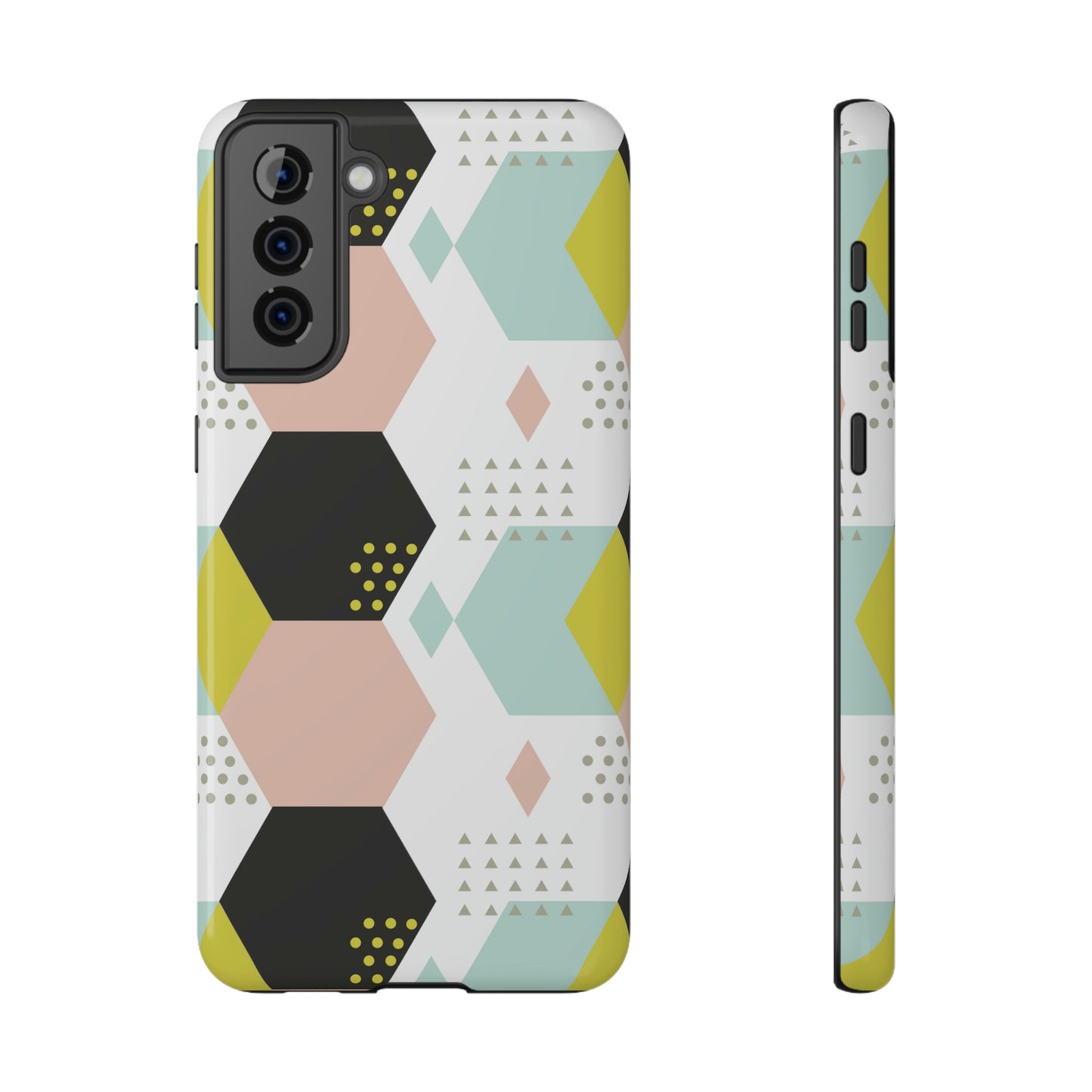 Geometrical Print Impact-Resistant Cases