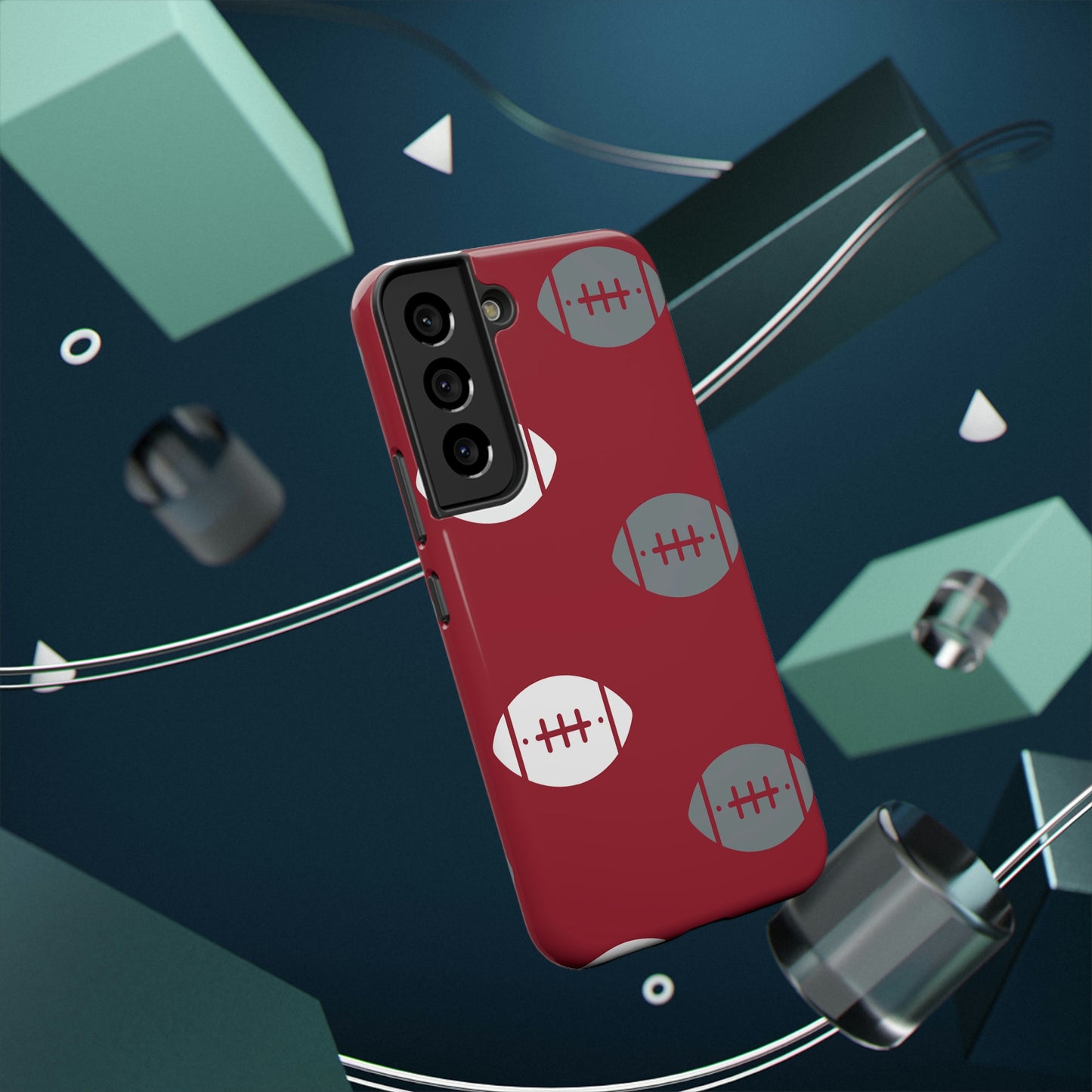 Football Print Impact-Resistant Cases