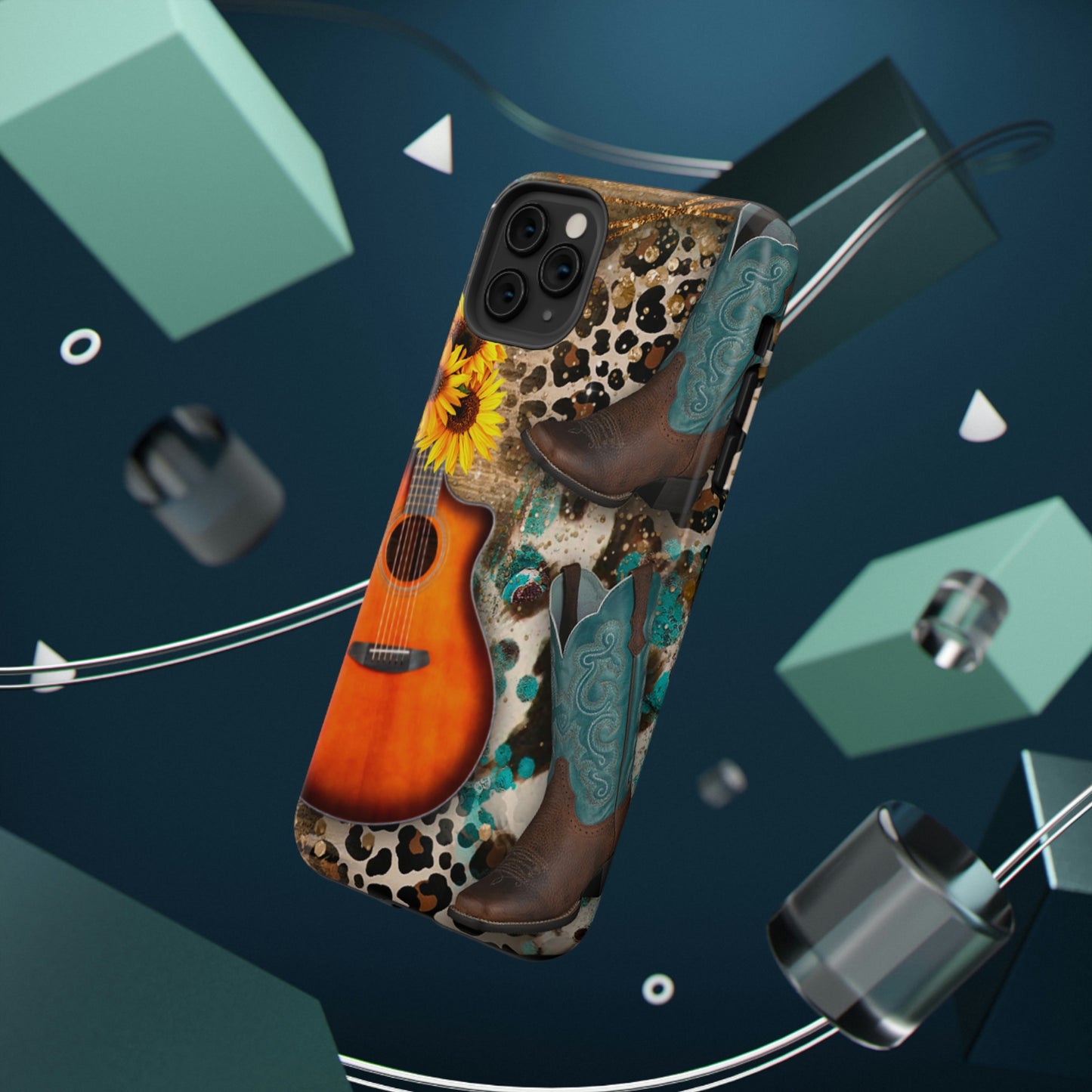 Country Music Print Impact-Resistant Cases