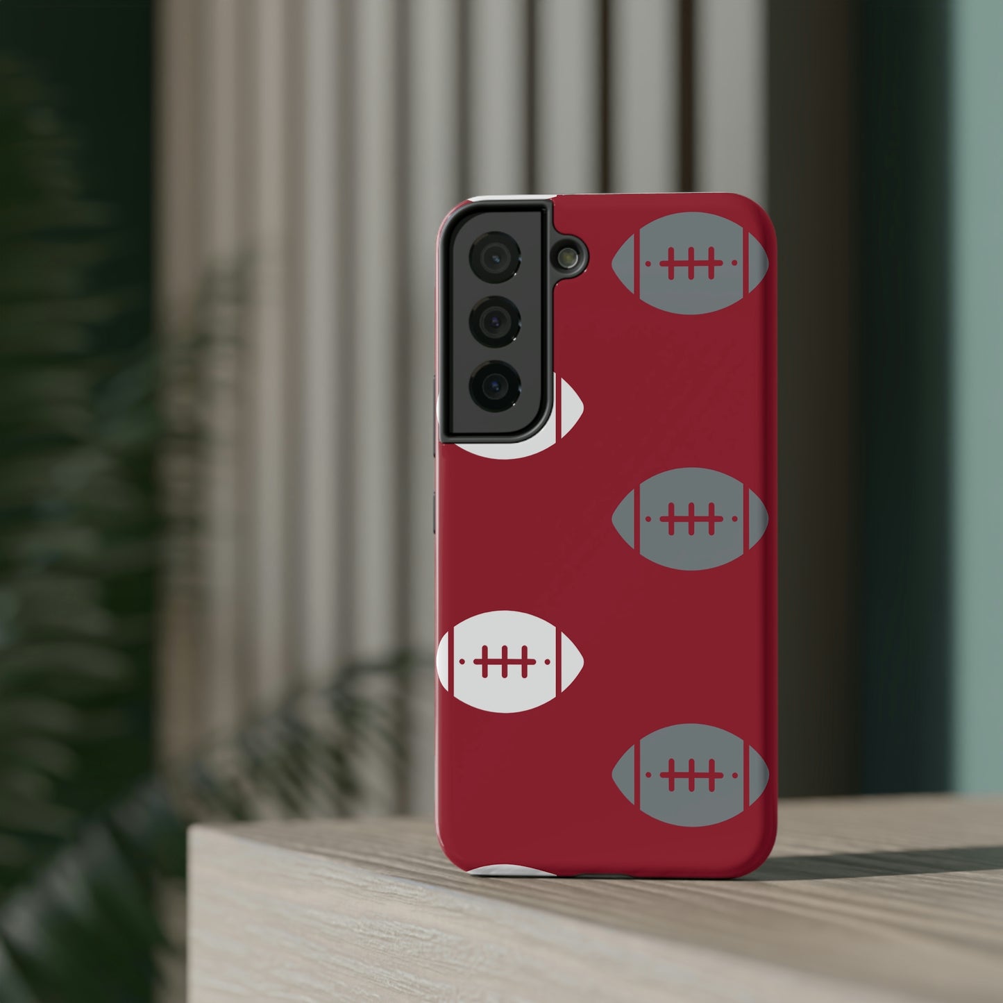 Football Print Impact-Resistant Cases