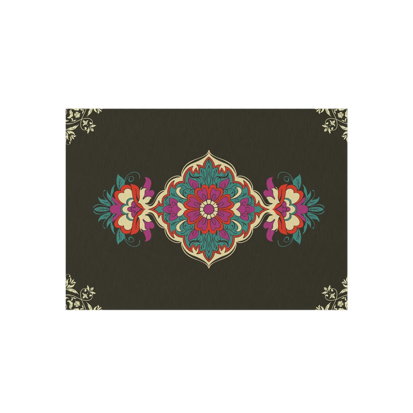Mandela Print Outdoor Rug