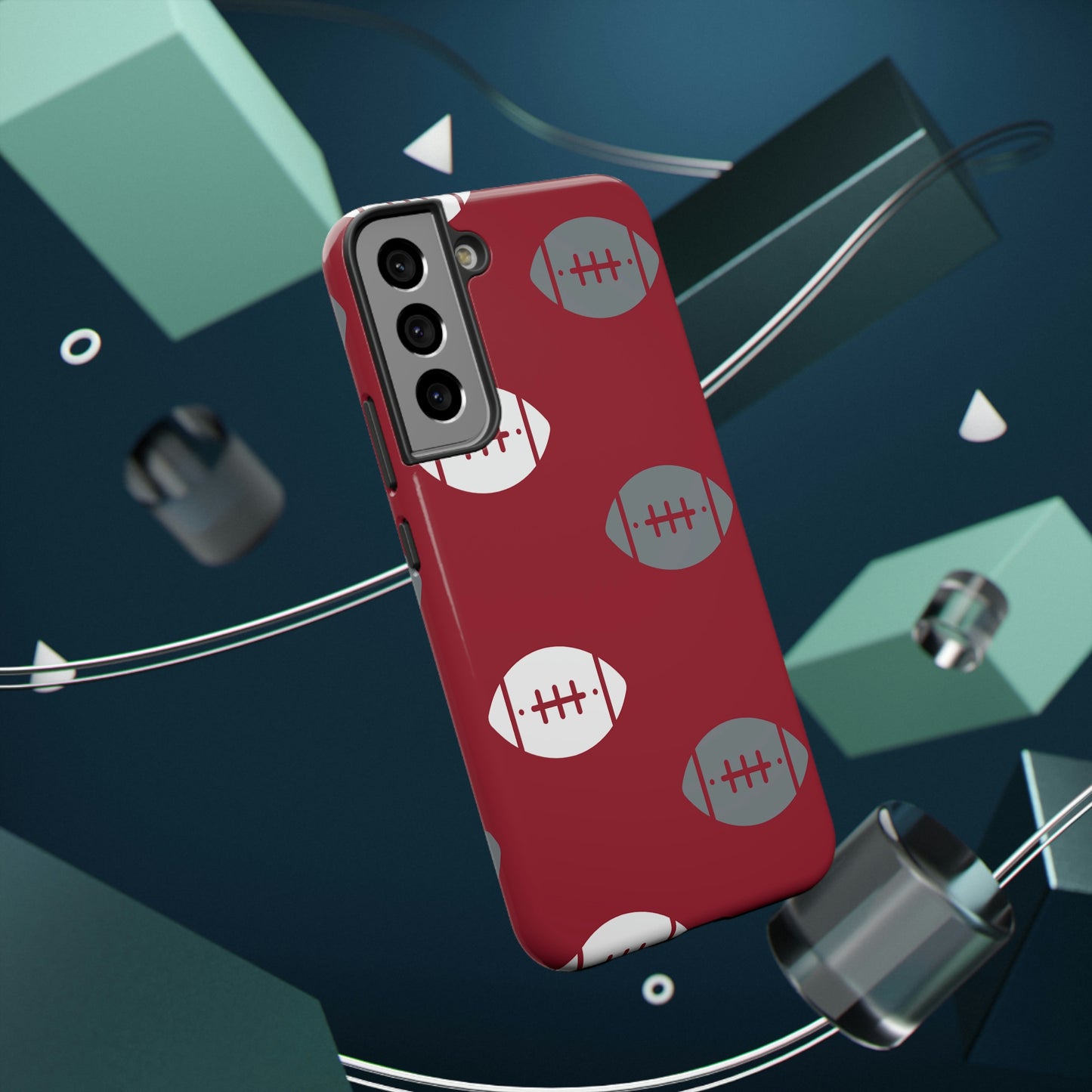Football Print Impact-Resistant Cases