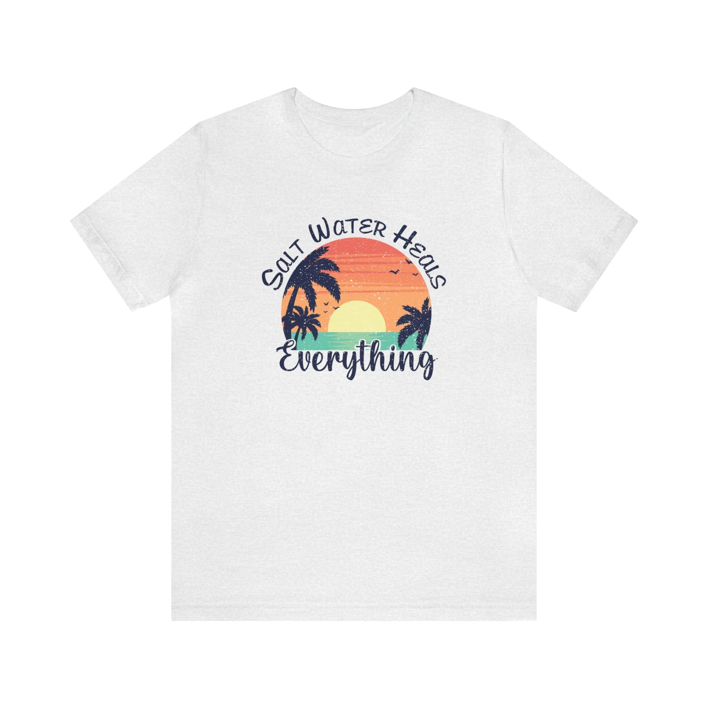 Saltwater Heals Everything Print Jersey Short Sleeve Tee