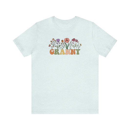 Granny Print Jersey Short Sleeve Tee