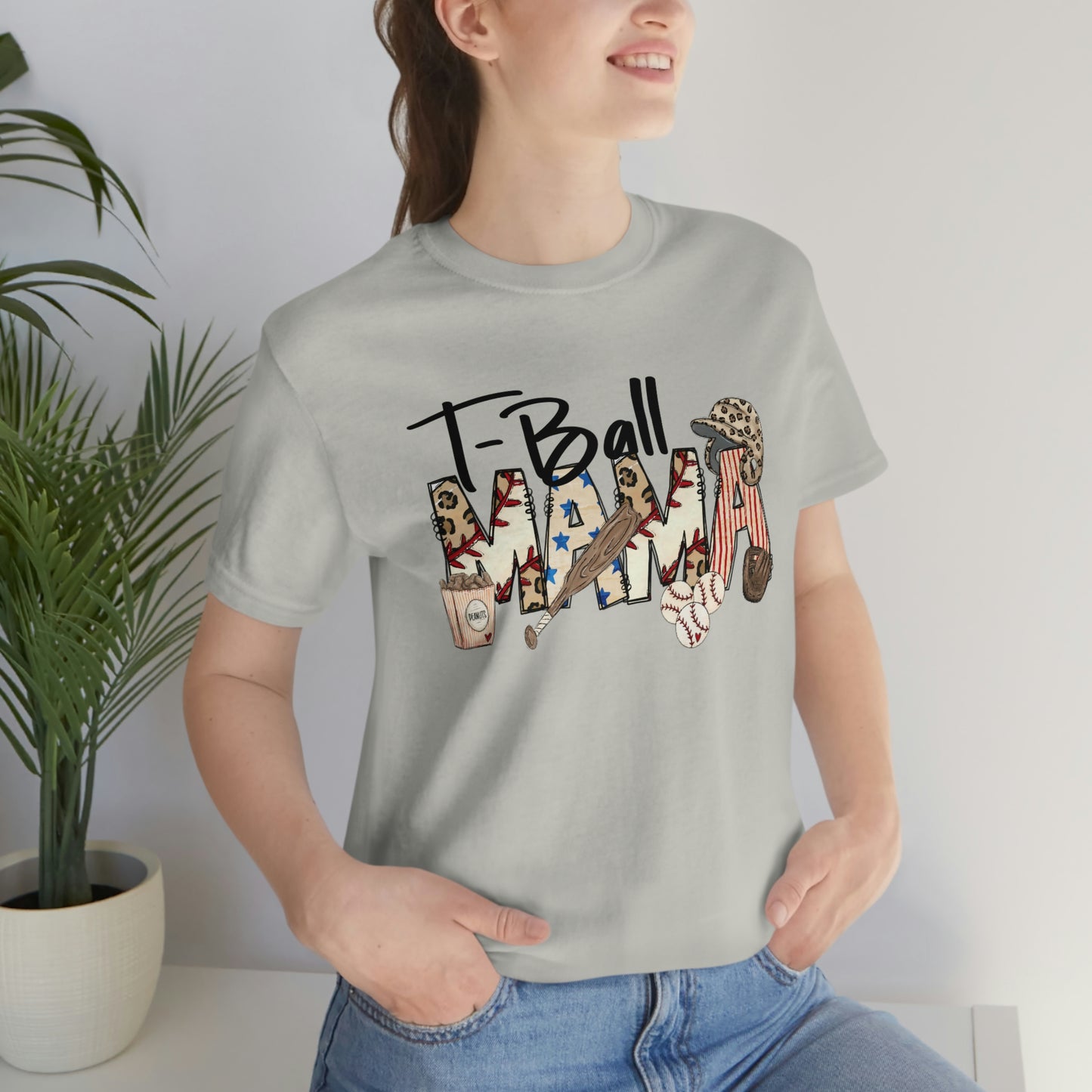 T-Ball Mama Unisex Jersey Short Sleeve Tee