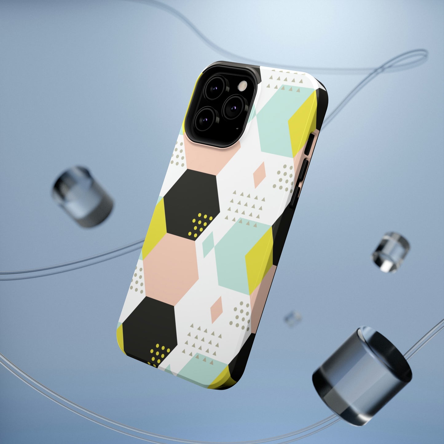 Geometrical Print Impact-Resistant Cases