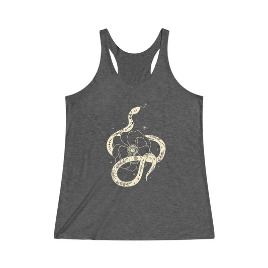 Mystical Snake Women's Tri-Blend Racerback Tank