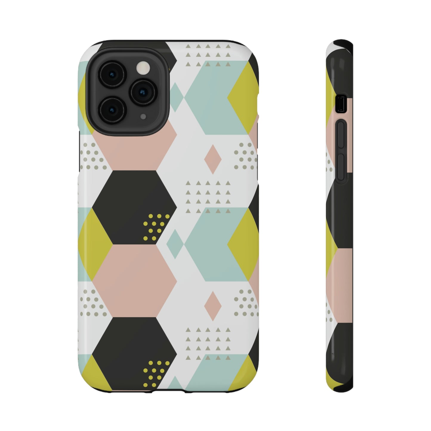 Geometrical Print Impact-Resistant Cases