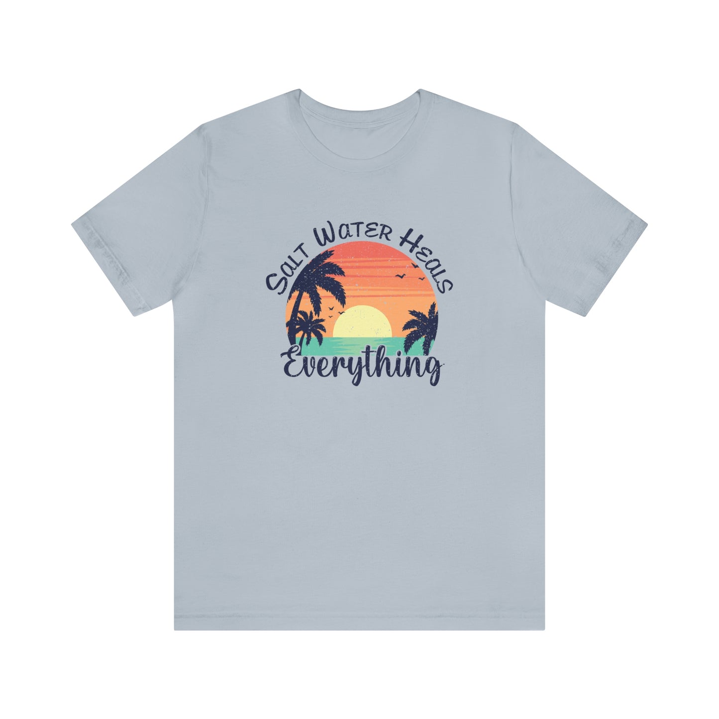 Saltwater Heals Everything Print Jersey Short Sleeve Tee