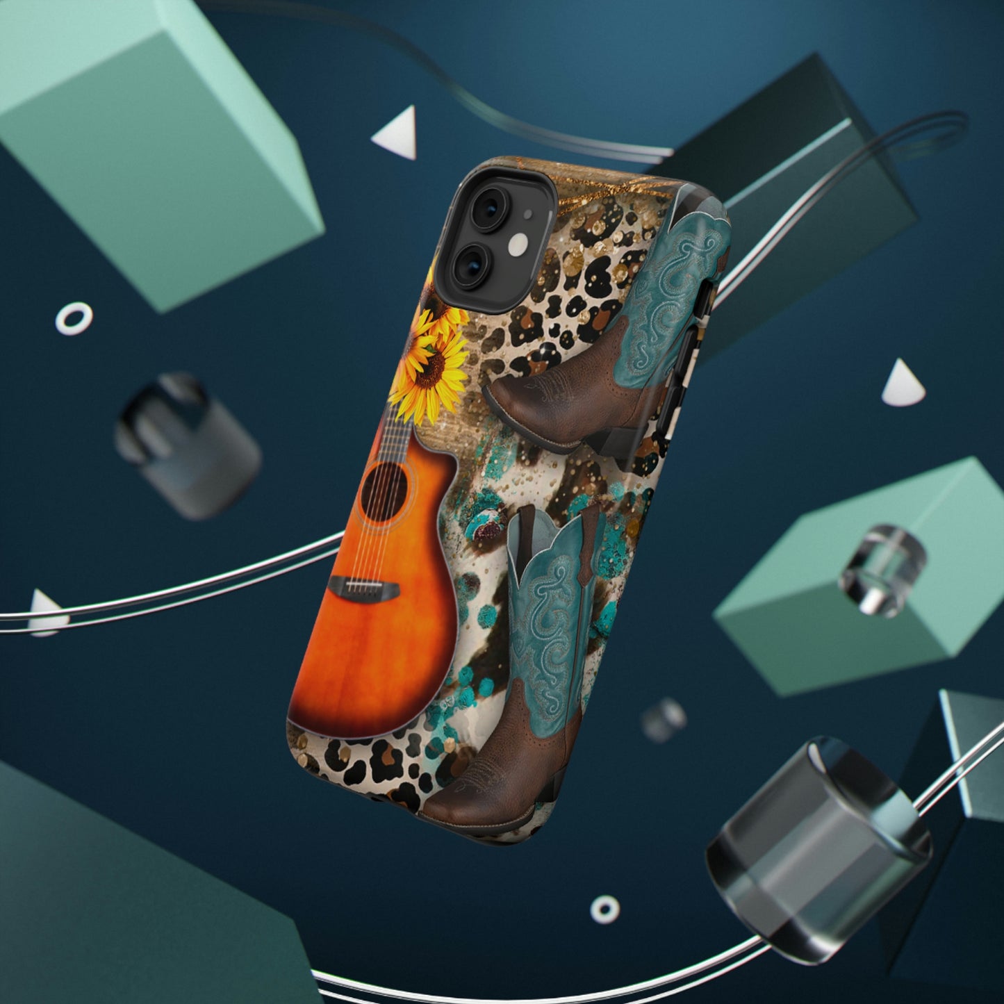 Country Music Print Impact-Resistant Cases