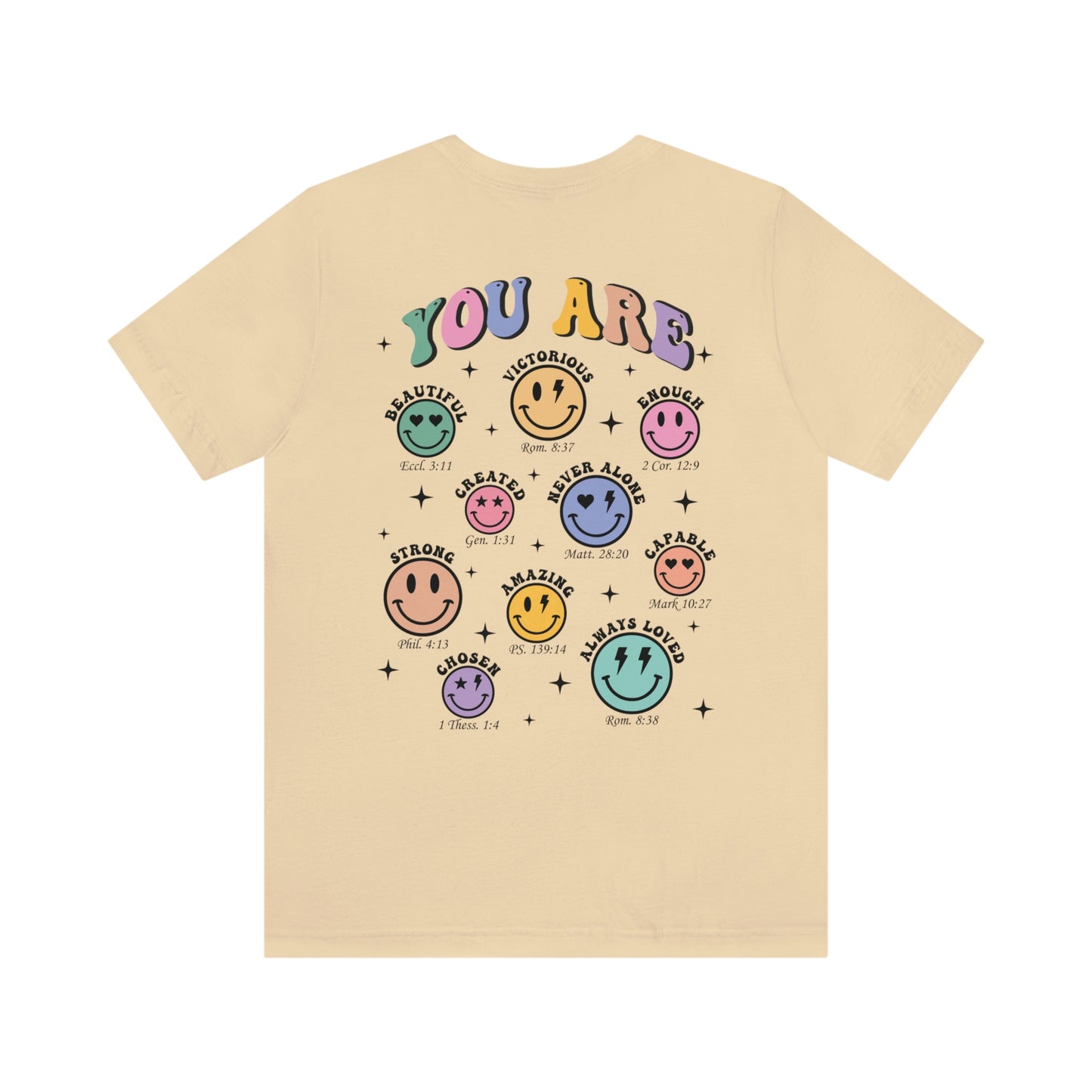 You Are, Smiley Faces, Jersey Short Sleeve Tee
