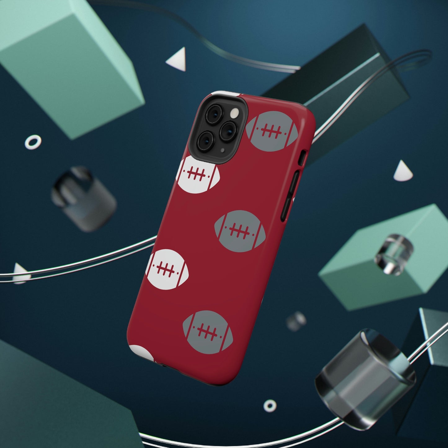 Football Print Impact-Resistant Cases