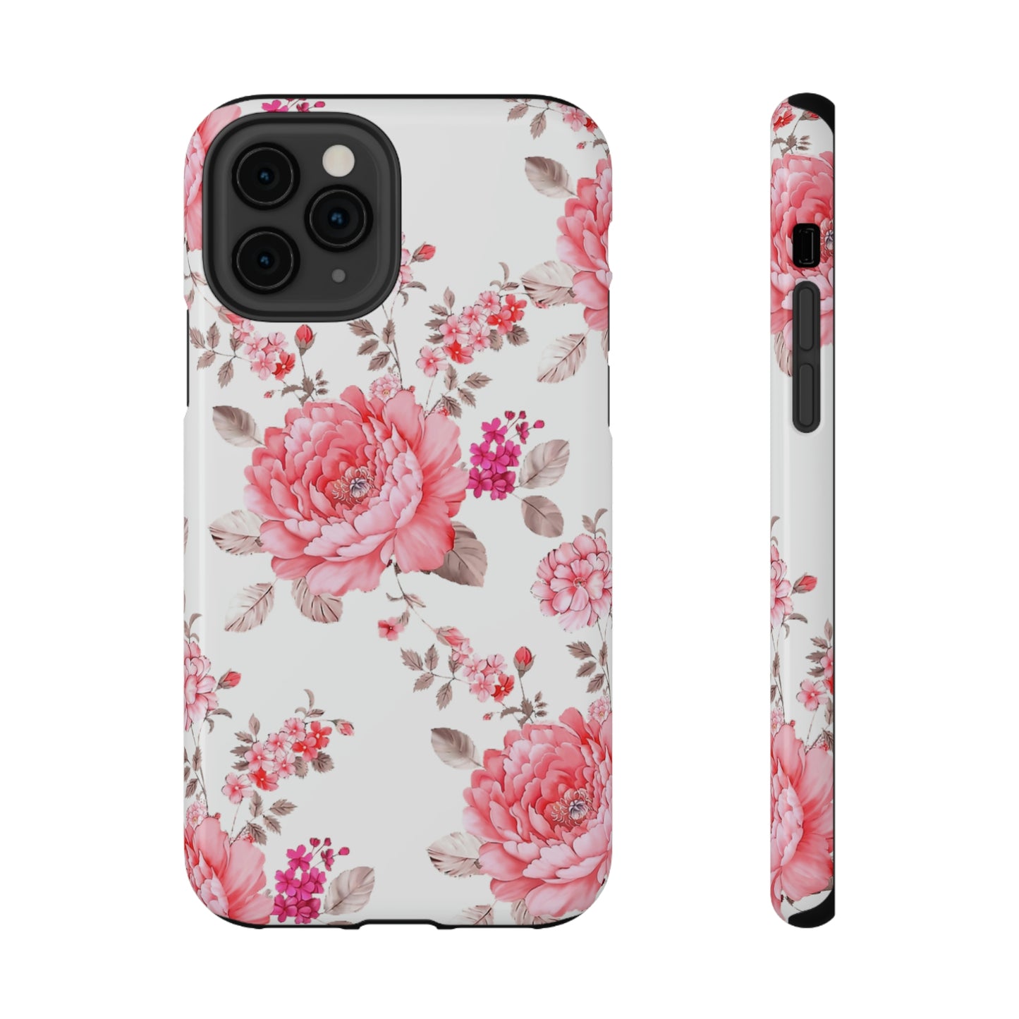 Pink Rose Impact-Resistant Cases