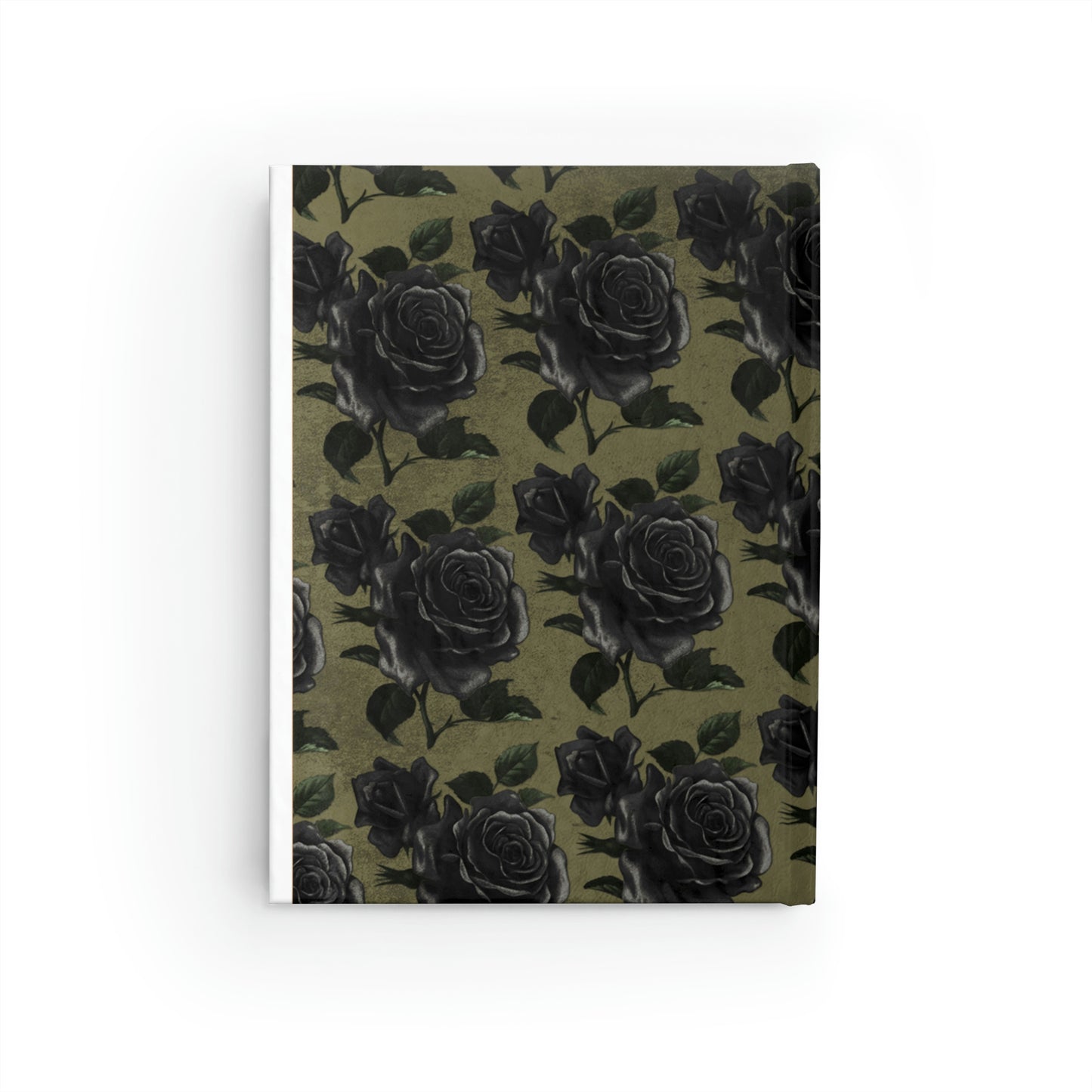 Vintage Black Rose Journal - Ruled Line