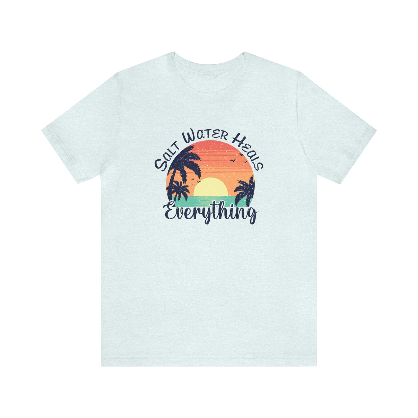 Saltwater Heals Everything Print Jersey Short Sleeve Tee